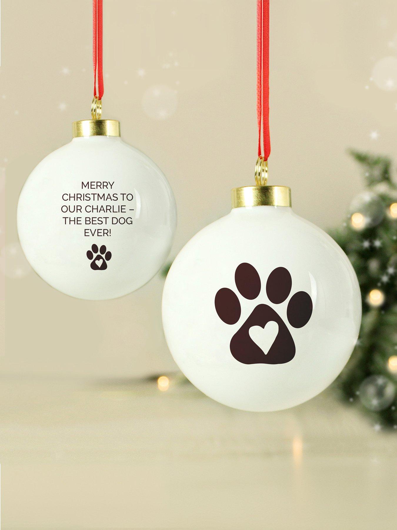 Image 3 of 3 of The Personalised Memento Company Personalised Pet Ceramic Bauble