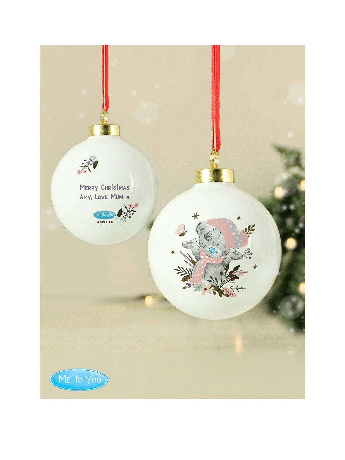 The Personalised Memento Company Personalised Me to You Cosy Winter Bauble