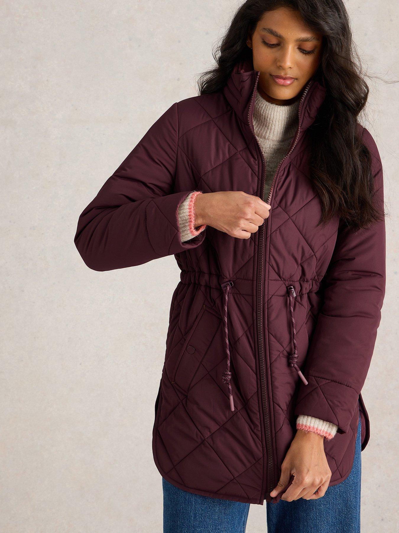White stuff quilted jacket top