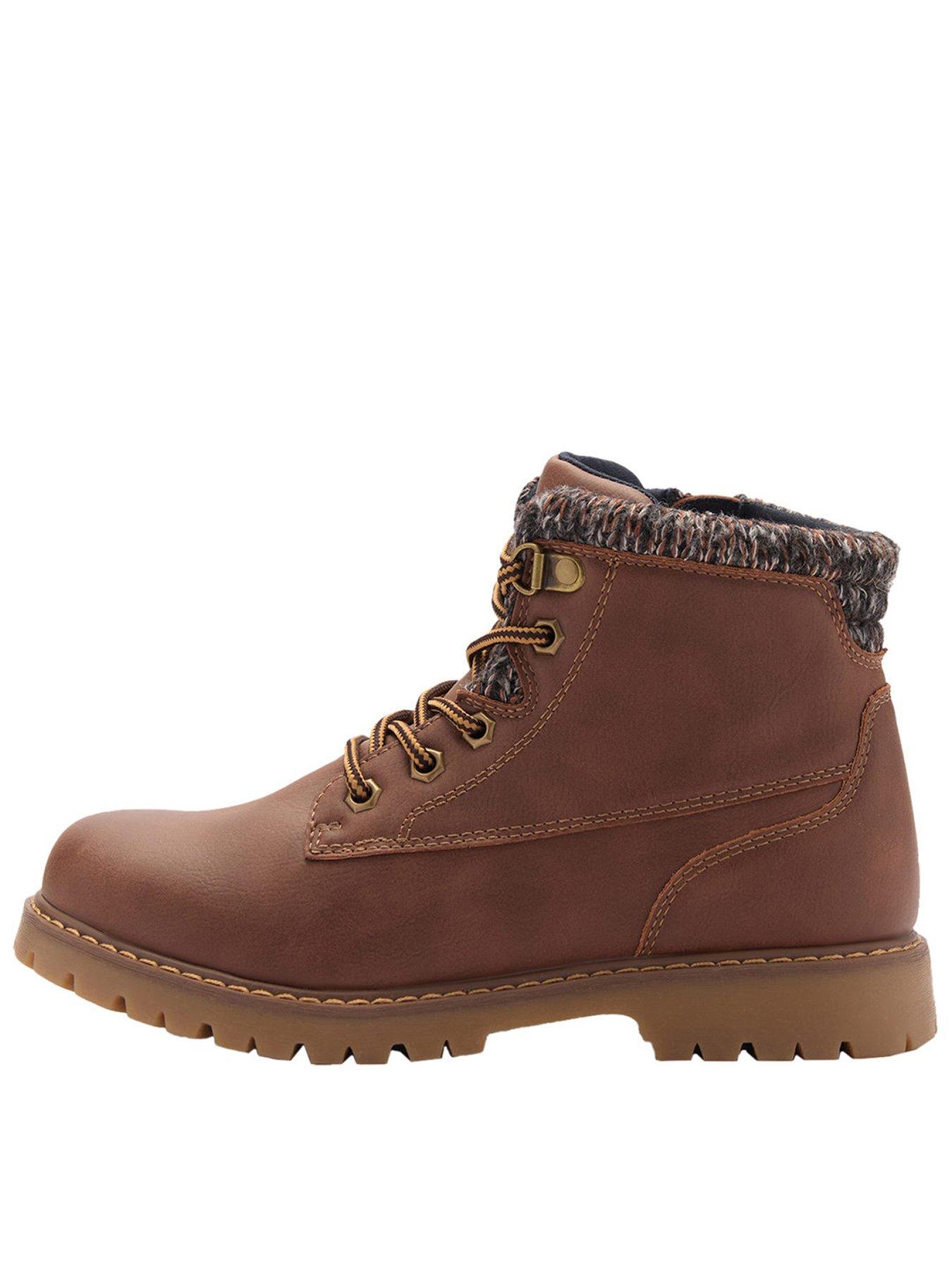 Boys brown ankle boots best sale