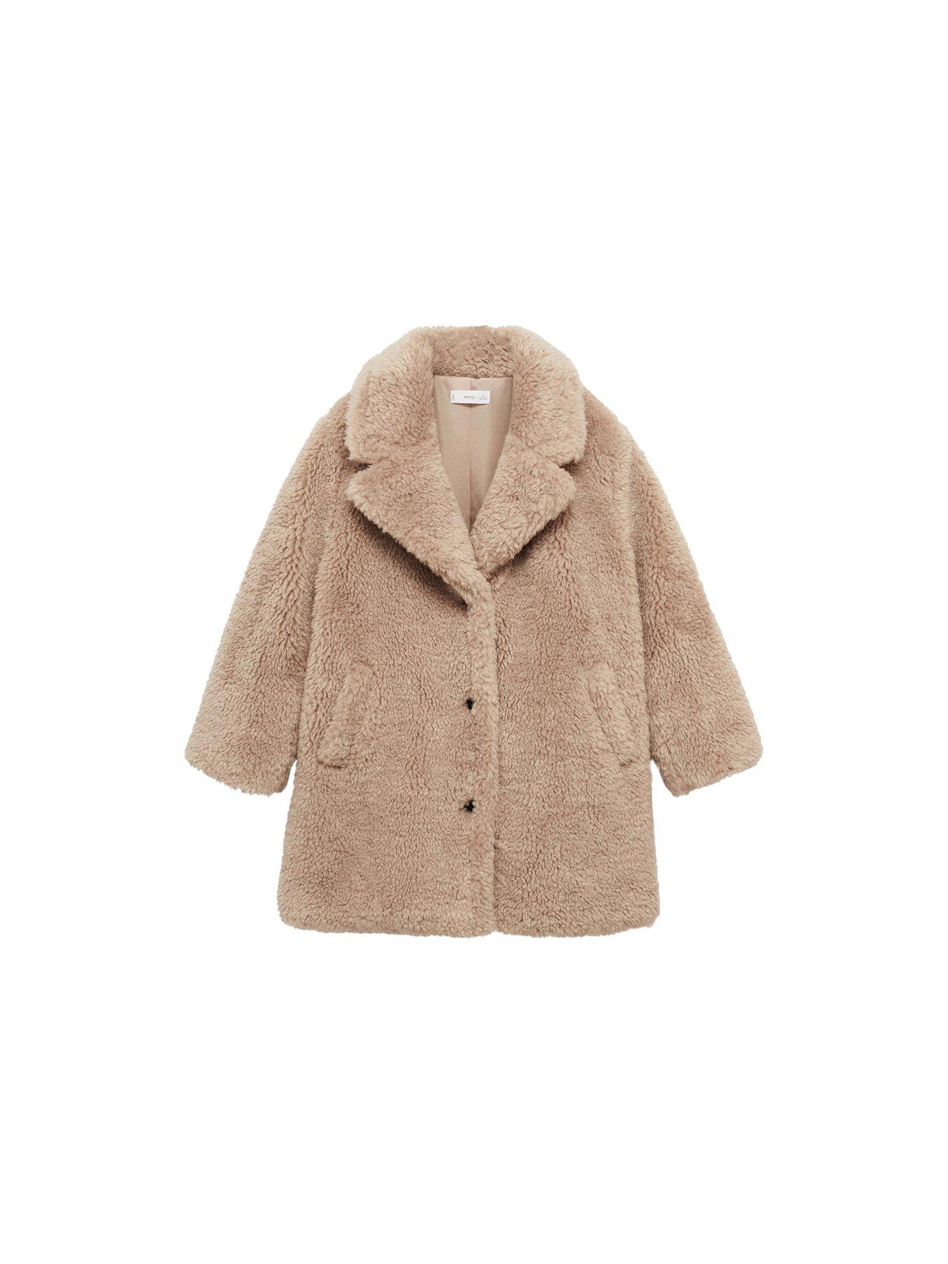 Teddy bear coat mango deals