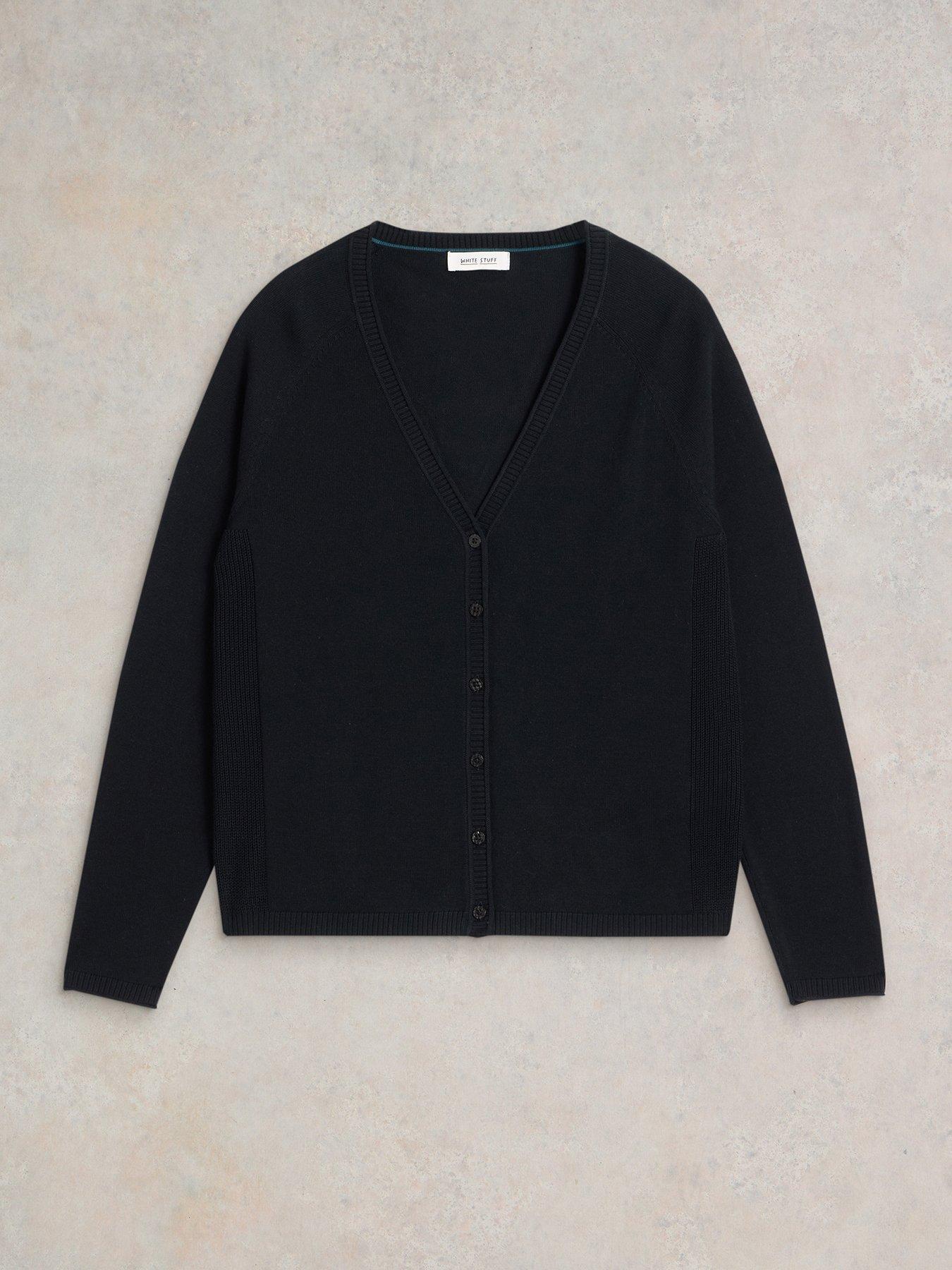 White stuff black cardigan top