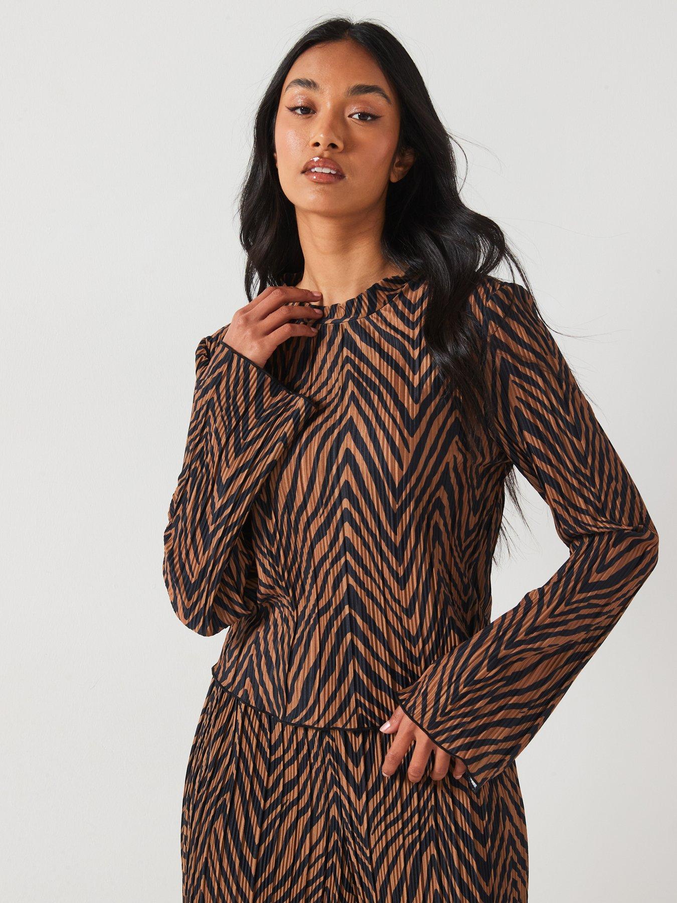 Vero Moda Printed Plisse Top - Multi