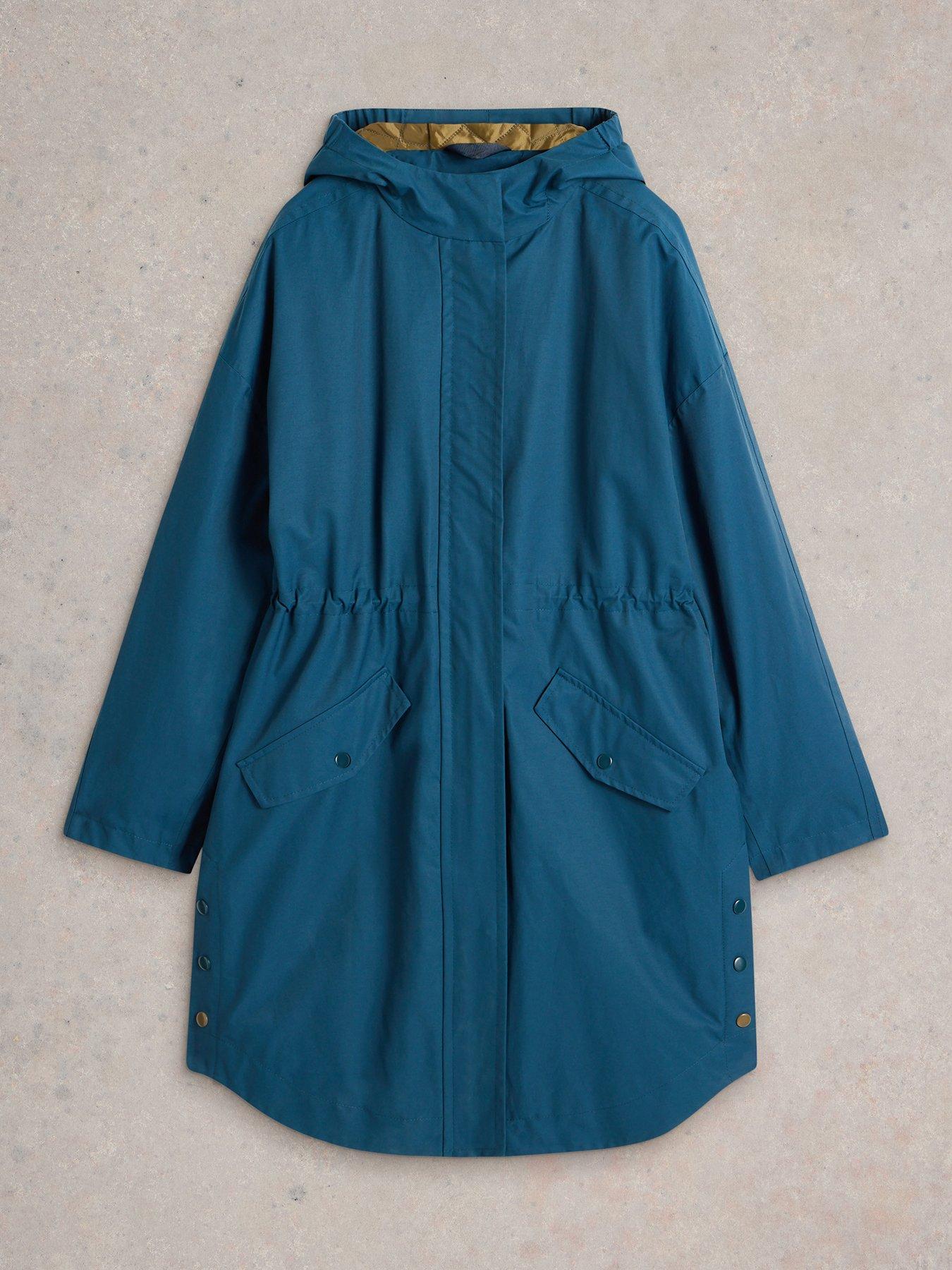 Image 4 of 5 of White Stuff Winnie Waterproof Coat - Blue