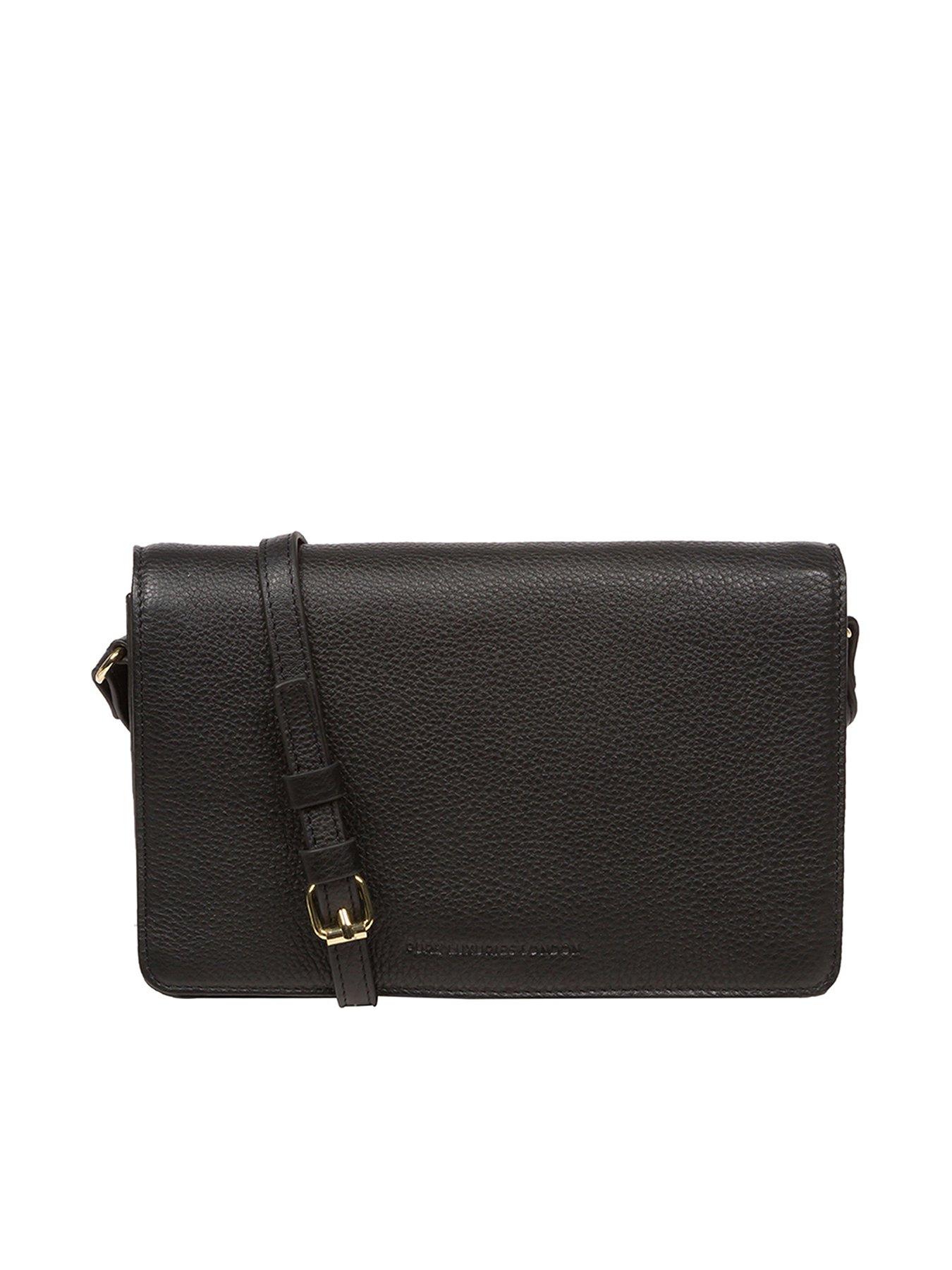 undefined Gwen Black Nappa Leather Cross Body Bag