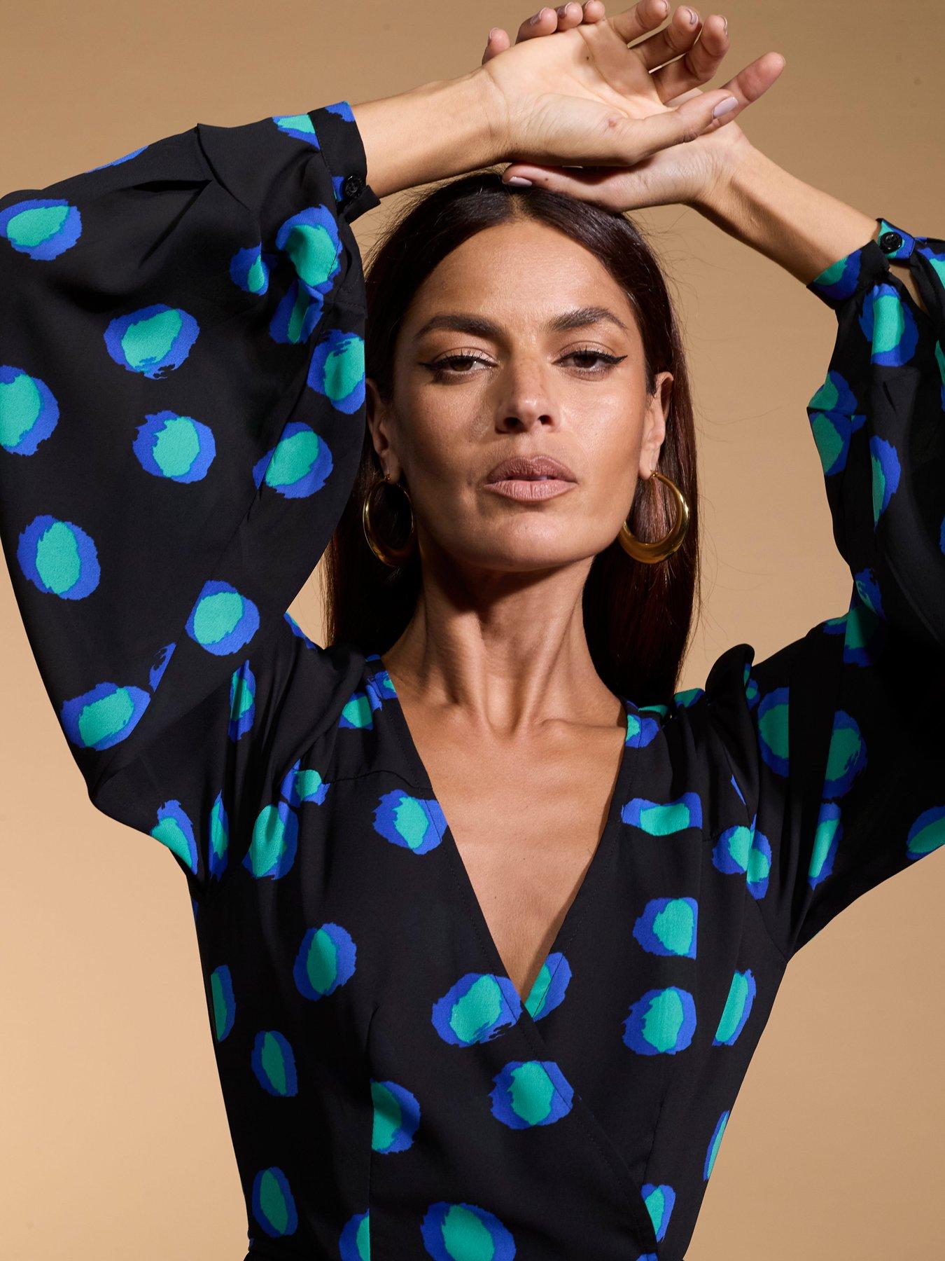 undefined Ginger Mini Wrap Dress - Multi