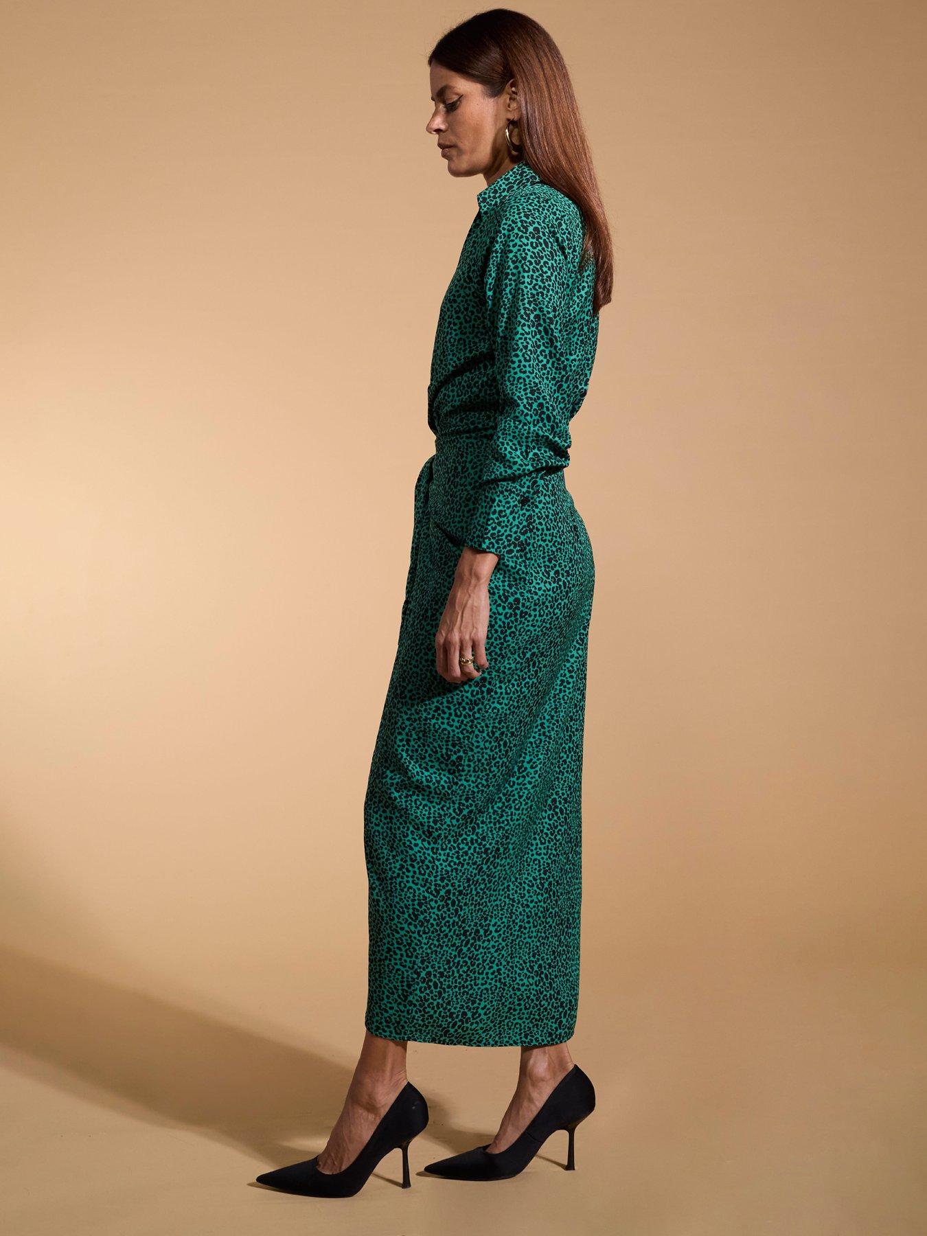 dancing leopard green dress Katinka Dress in Emerald Green main image 0