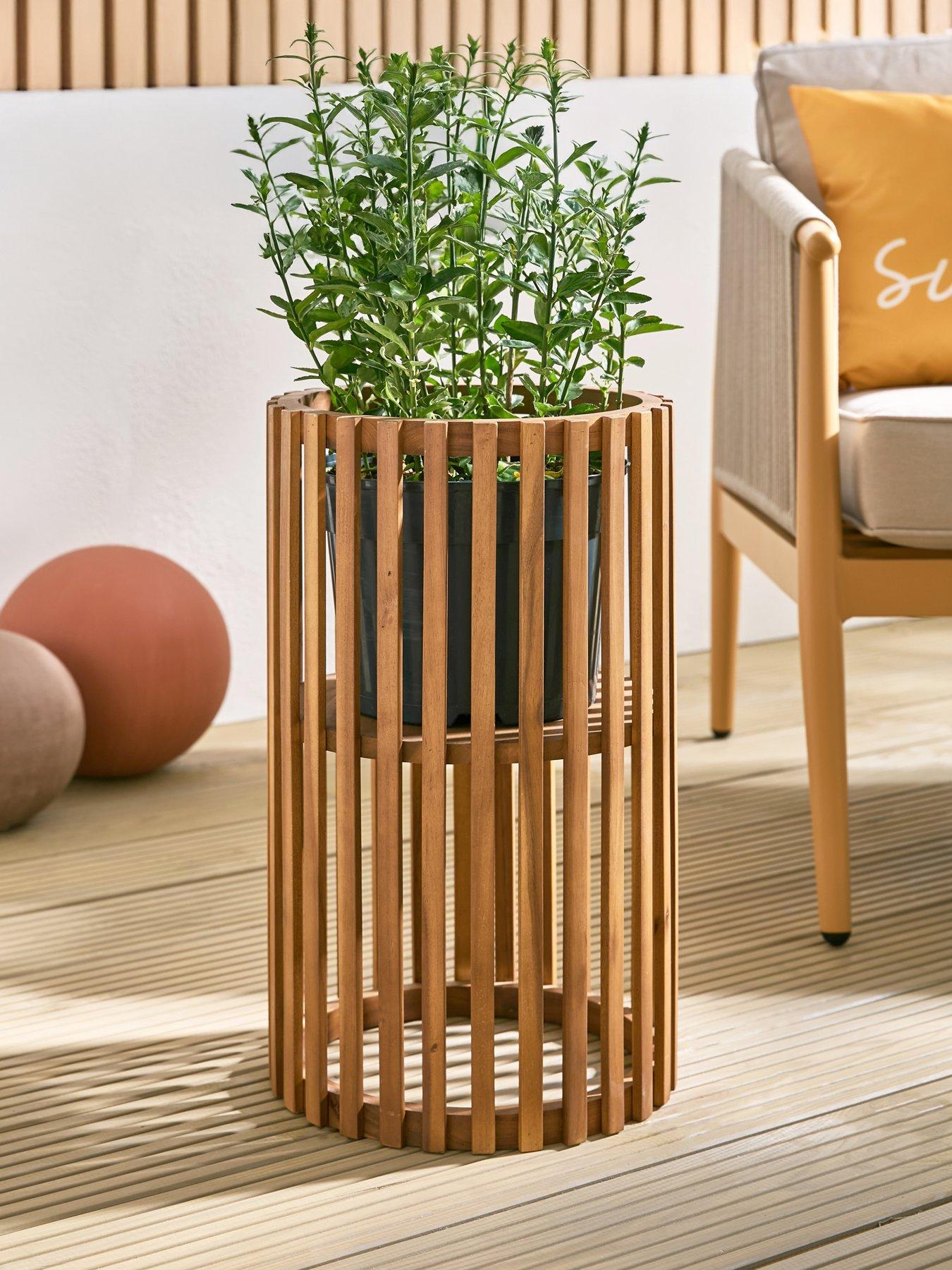 The Very Collection Wood Plant Stand (50cm)