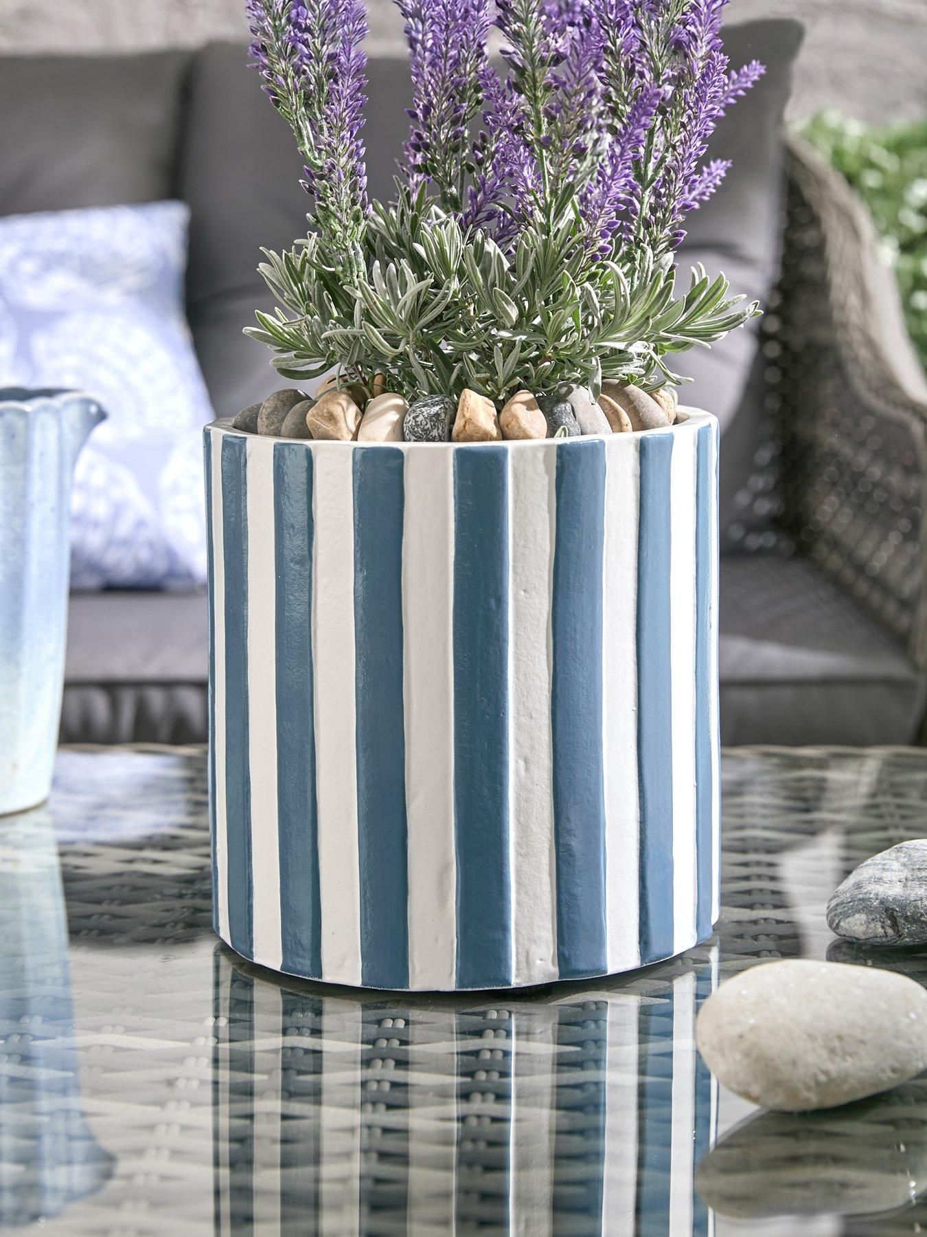 Very Home Striped Pot - 20cm