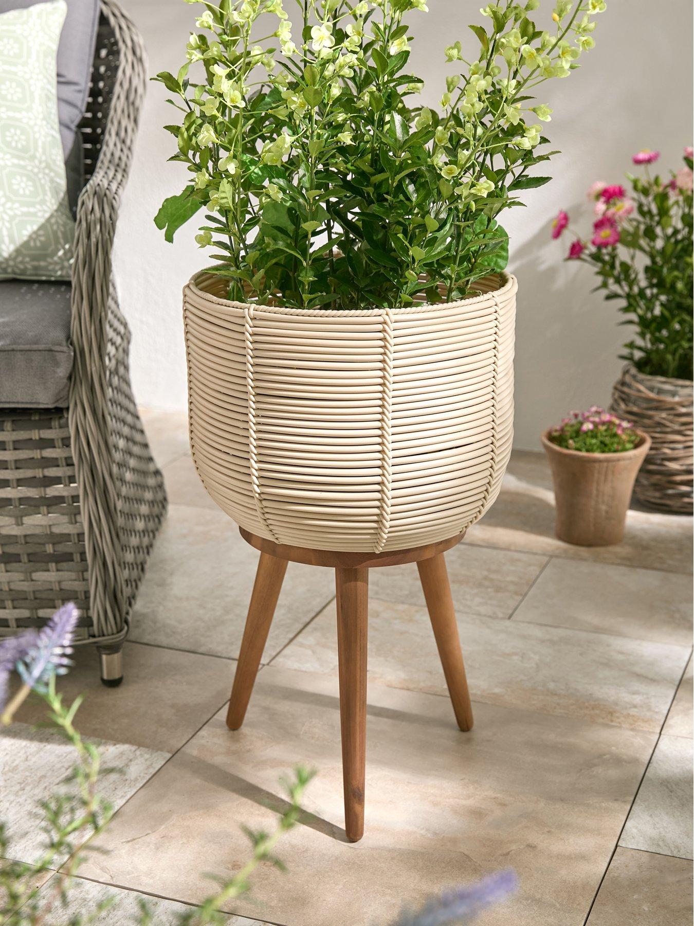 undefined Poly Rattan Planter