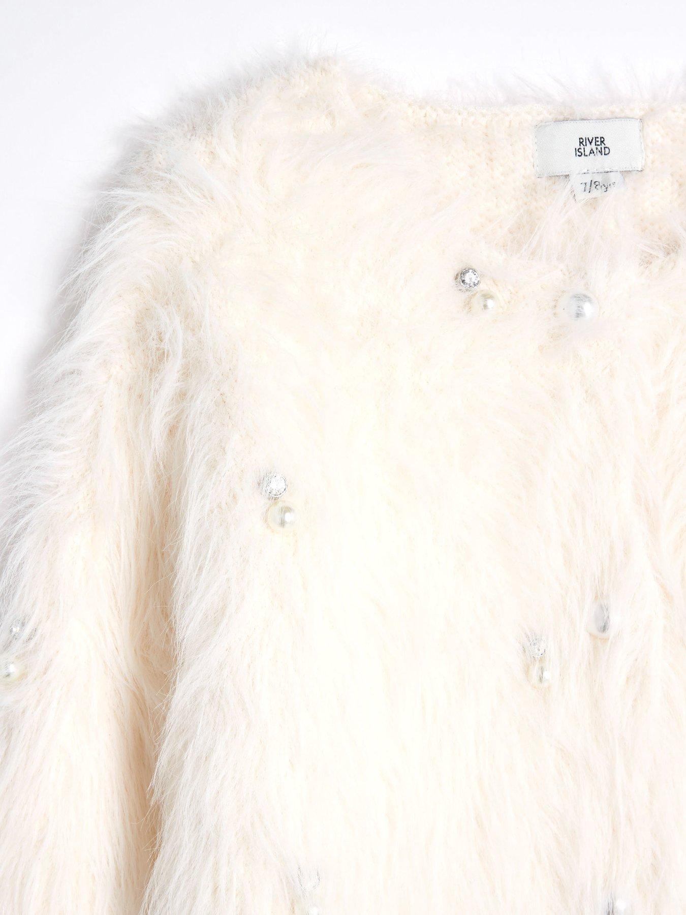 River island fur collar cardigan hotsell