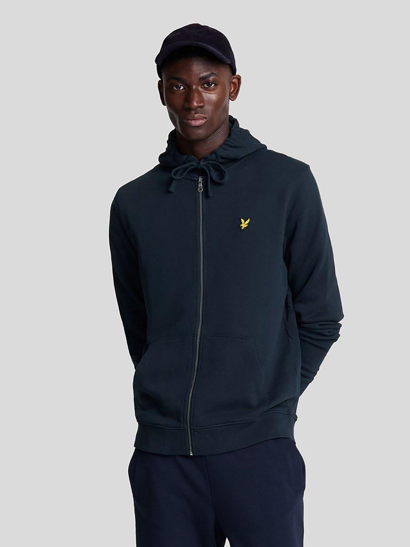 lyle & scott lyle & scott zip through hoodie