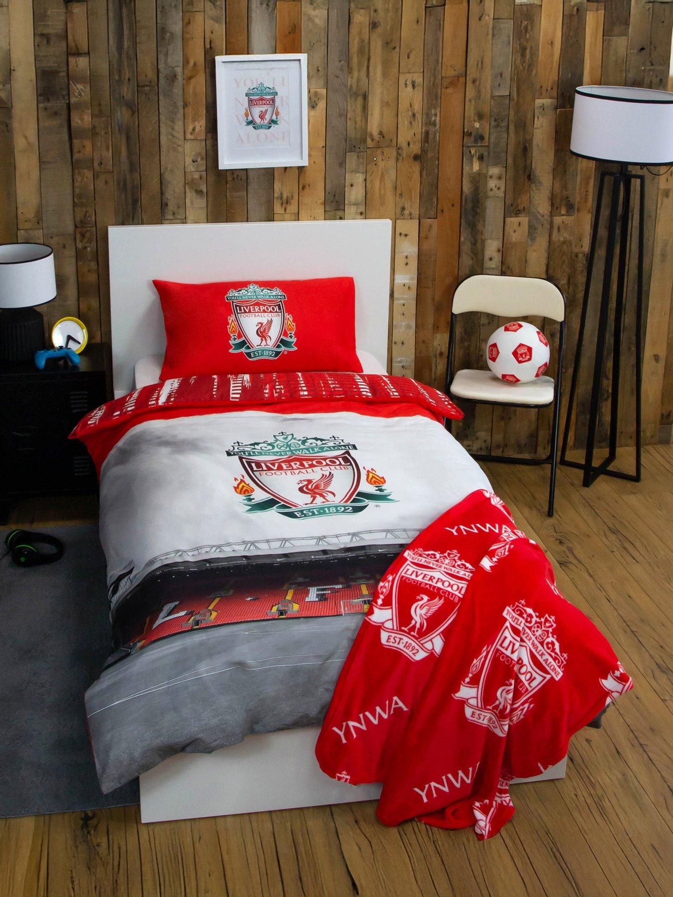 Product photograph of Liverpool Fc Stadium Single Duvet Cover Set from very.co.uk