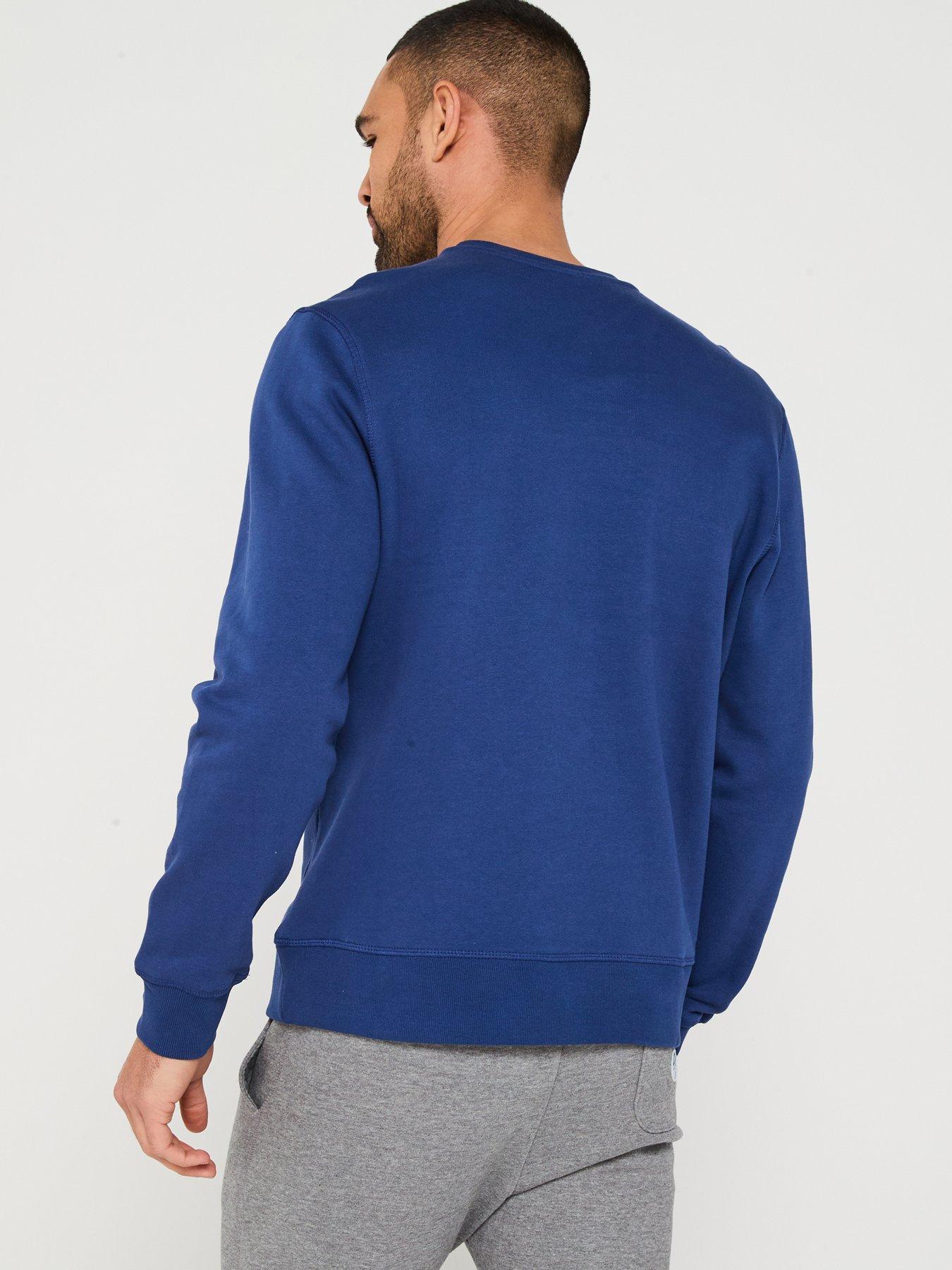 Image 2 of 5 of North Sails Left Chest Logo Crew Sweatshirt - Blue