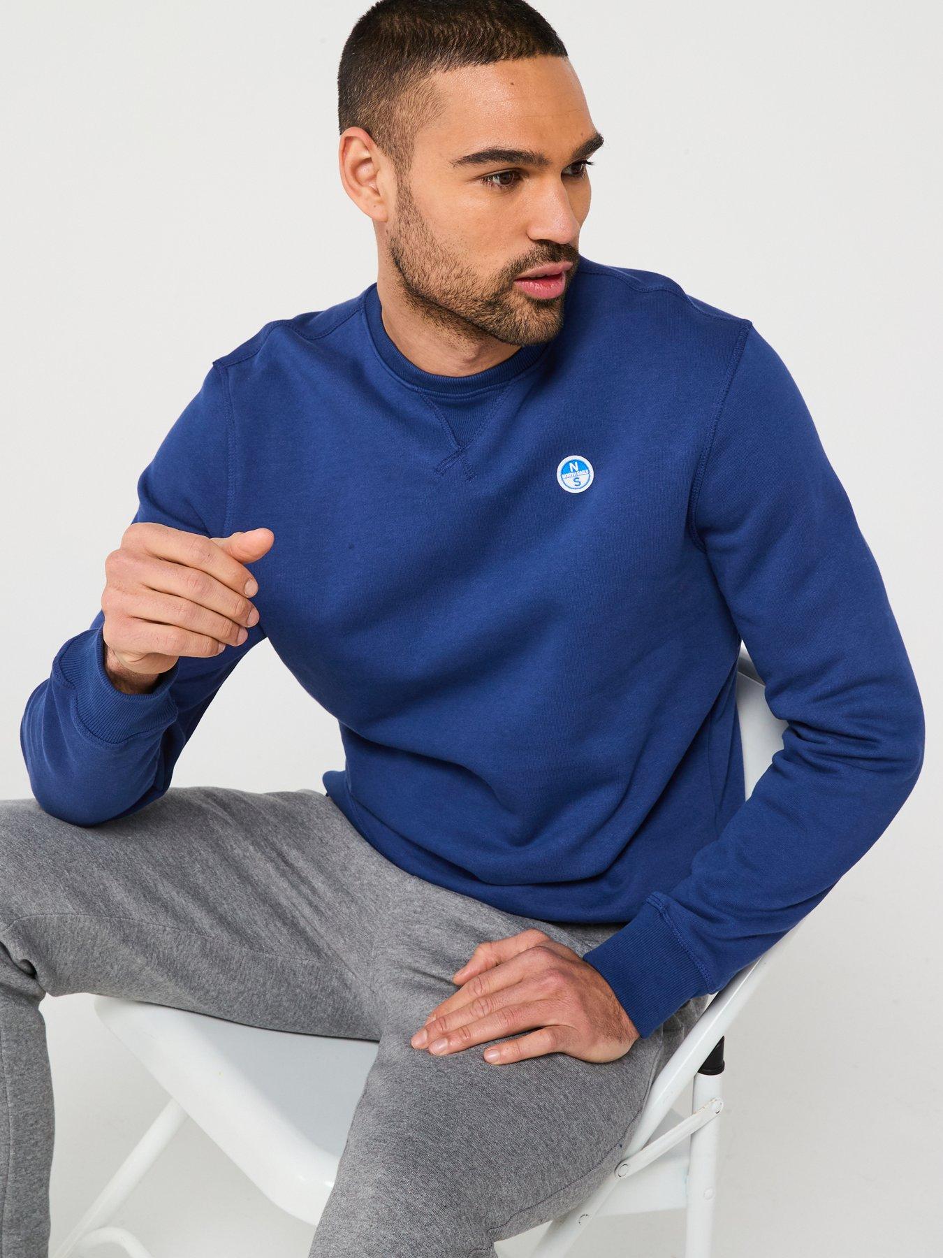 Image 5 of 5 of North Sails Left Chest Logo Crew Sweatshirt - Blue