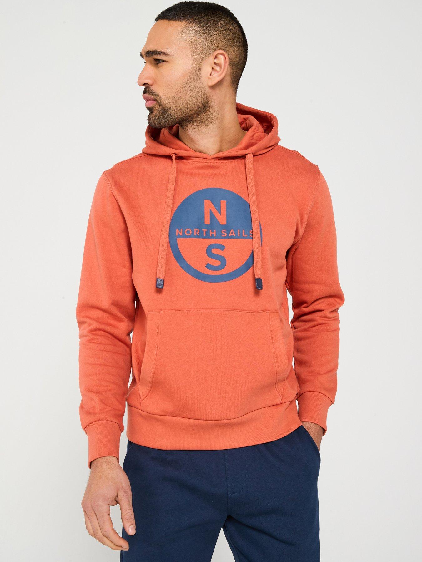 undefined Chest Logo Overhead Hoodie - Orange