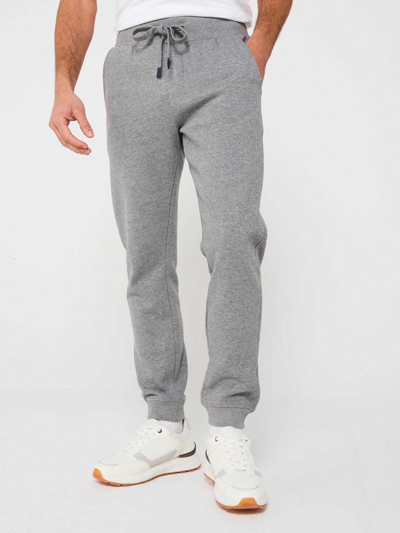 undefined Logo Cuff Joggers - Light Grey