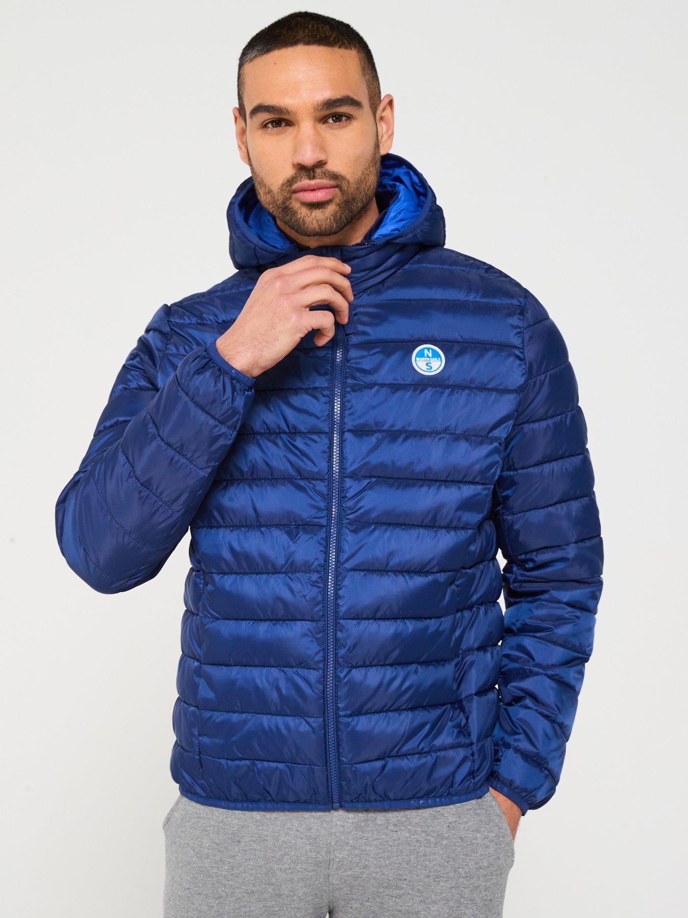 undefined Skye Lightweight Ripstop Quilted Hooded Jacket - Blue