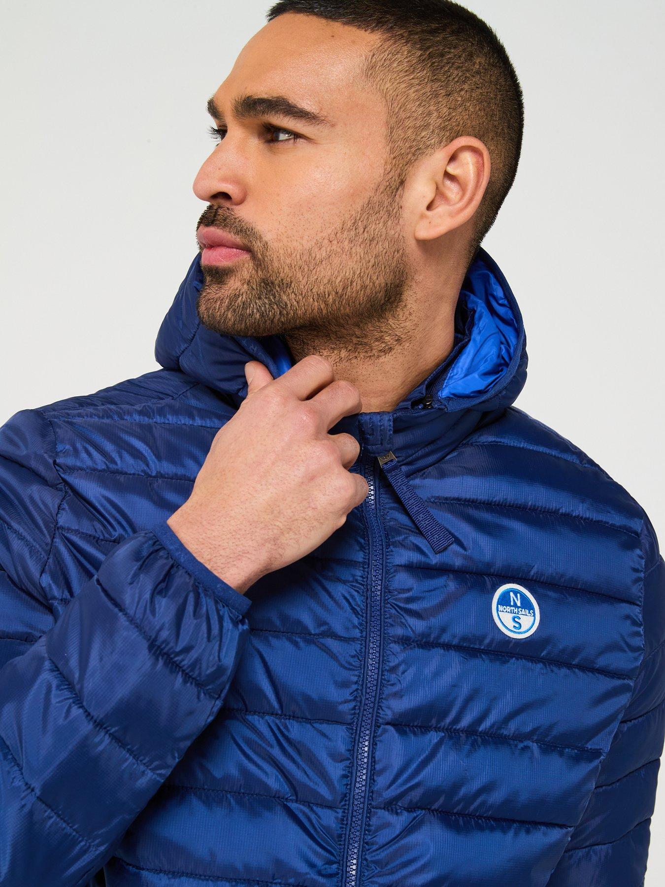 Image 4 of 6 of North Sails Skye Lightweight Ripstop Quilted Hooded Jacket - Blue