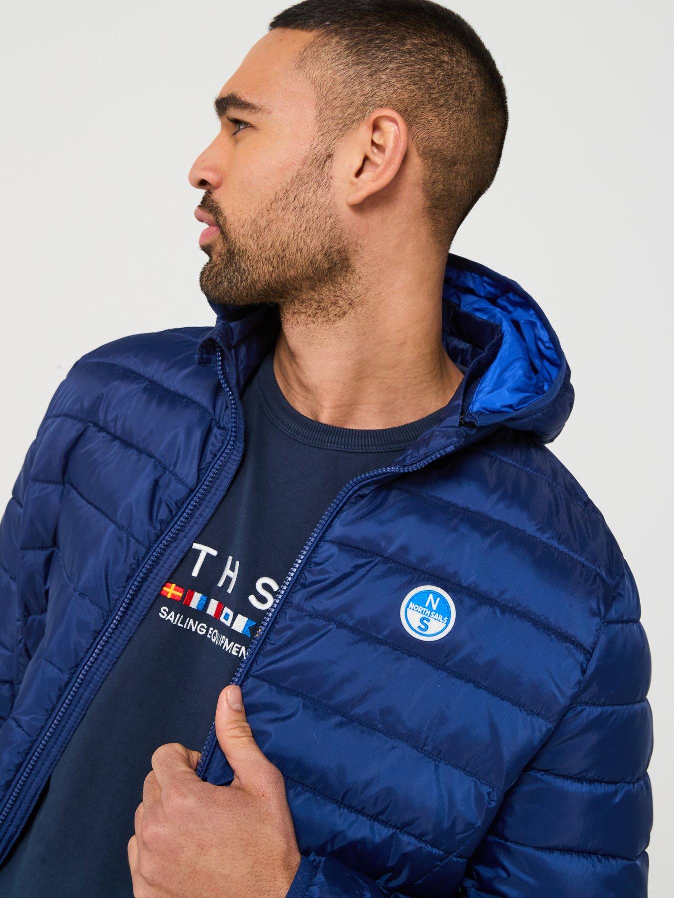 Image 6 of 6 of North Sails Skye Lightweight Ripstop Quilted Hooded Jacket - Blue