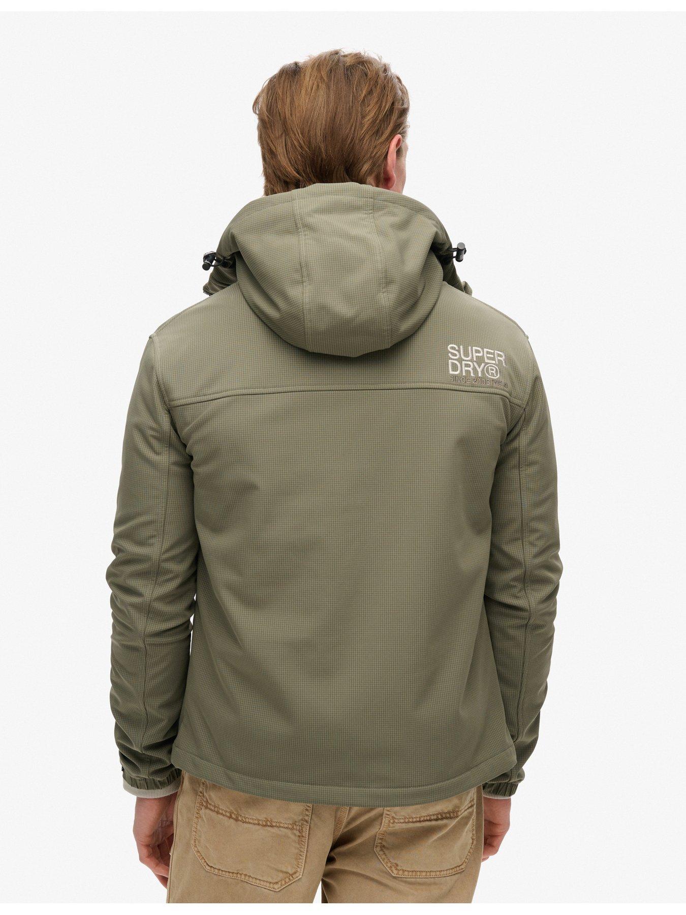 Image 2 of 5 of Superdry Hood Ripstop Softshell Jacket - Khaki