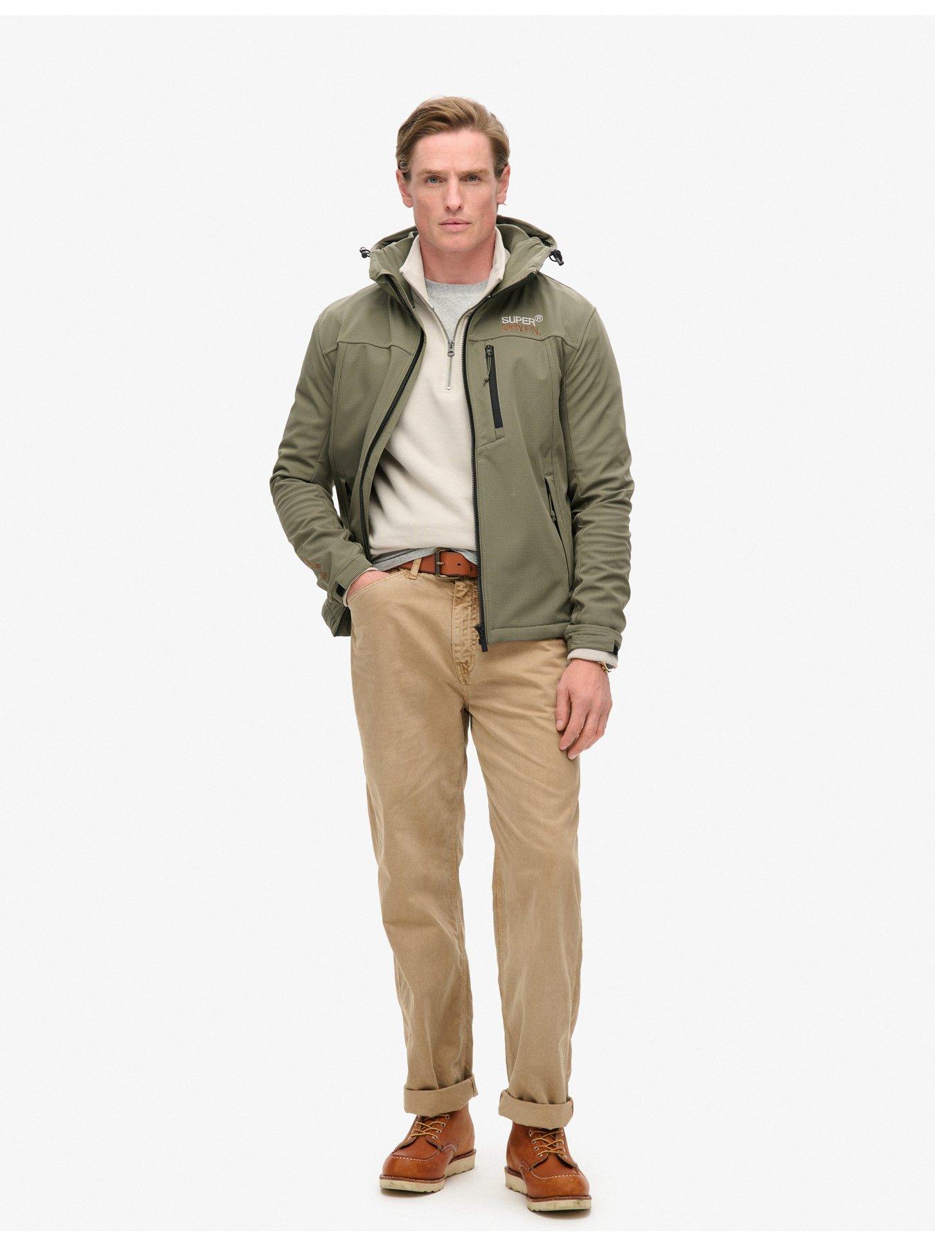 Image 3 of 5 of Superdry Hood Ripstop Softshell Jacket - Khaki
