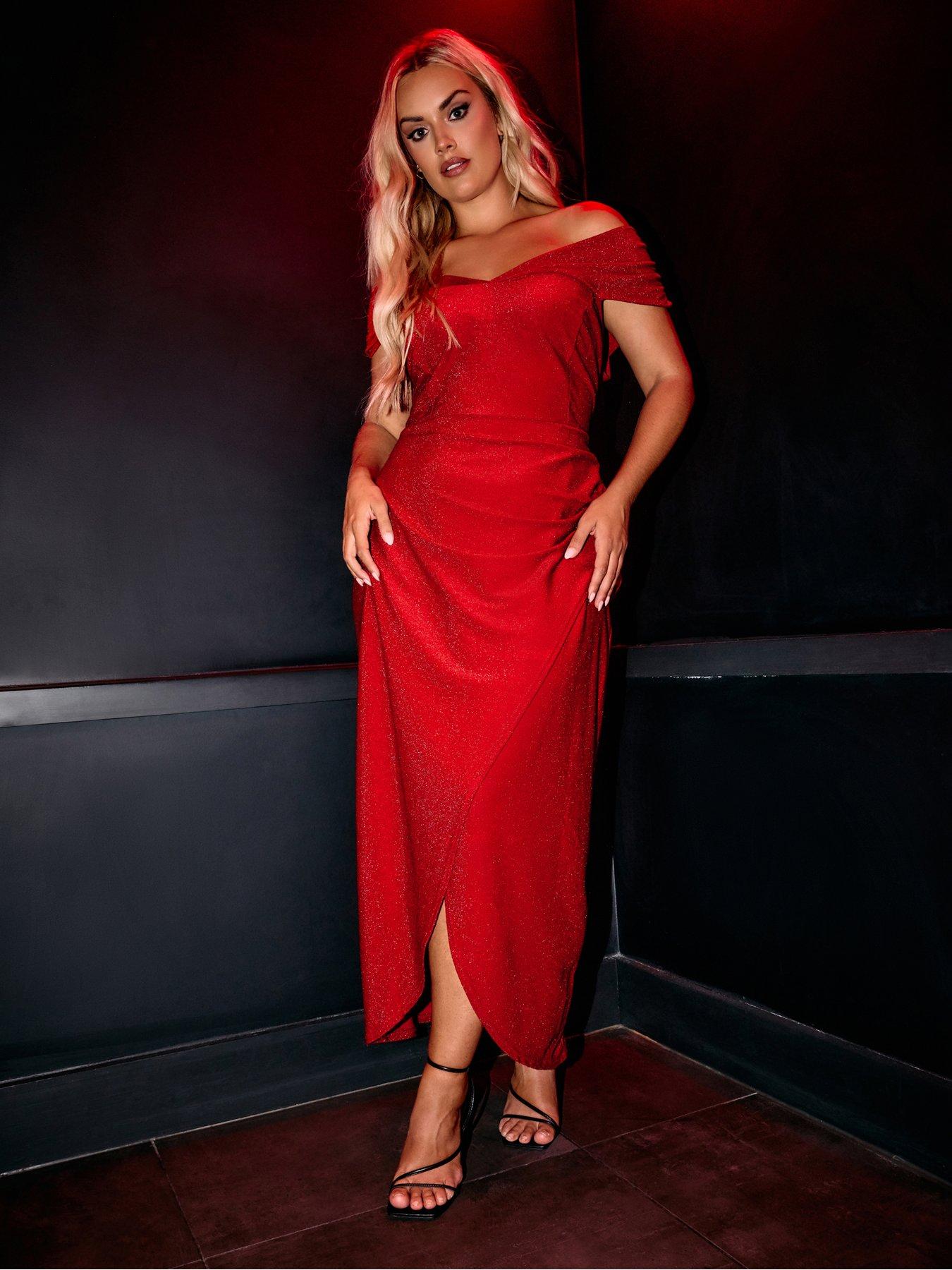 Plus red dress sale