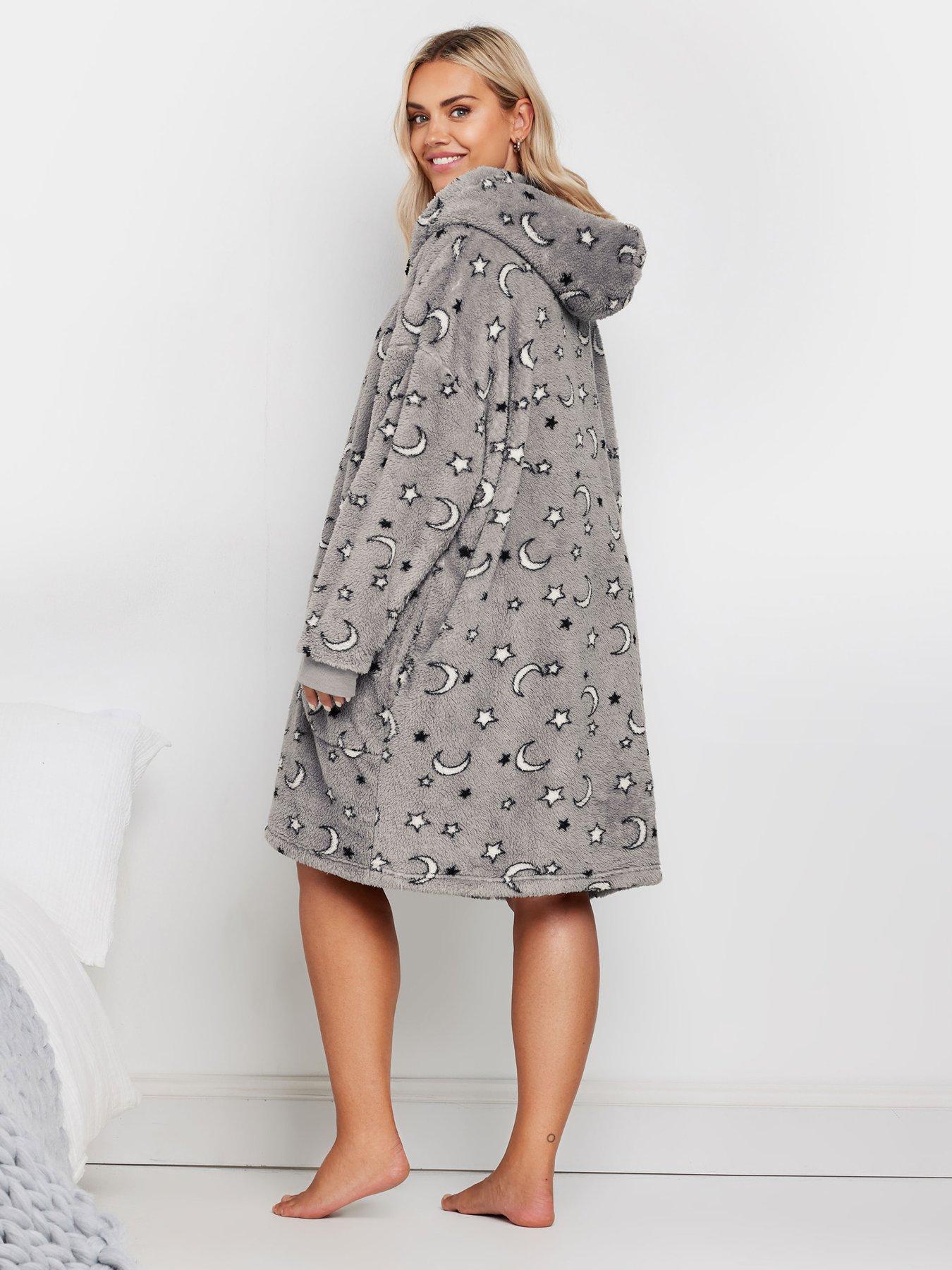 Image 2 of 4 of Yours Curve Blanket Hoodie - Grey