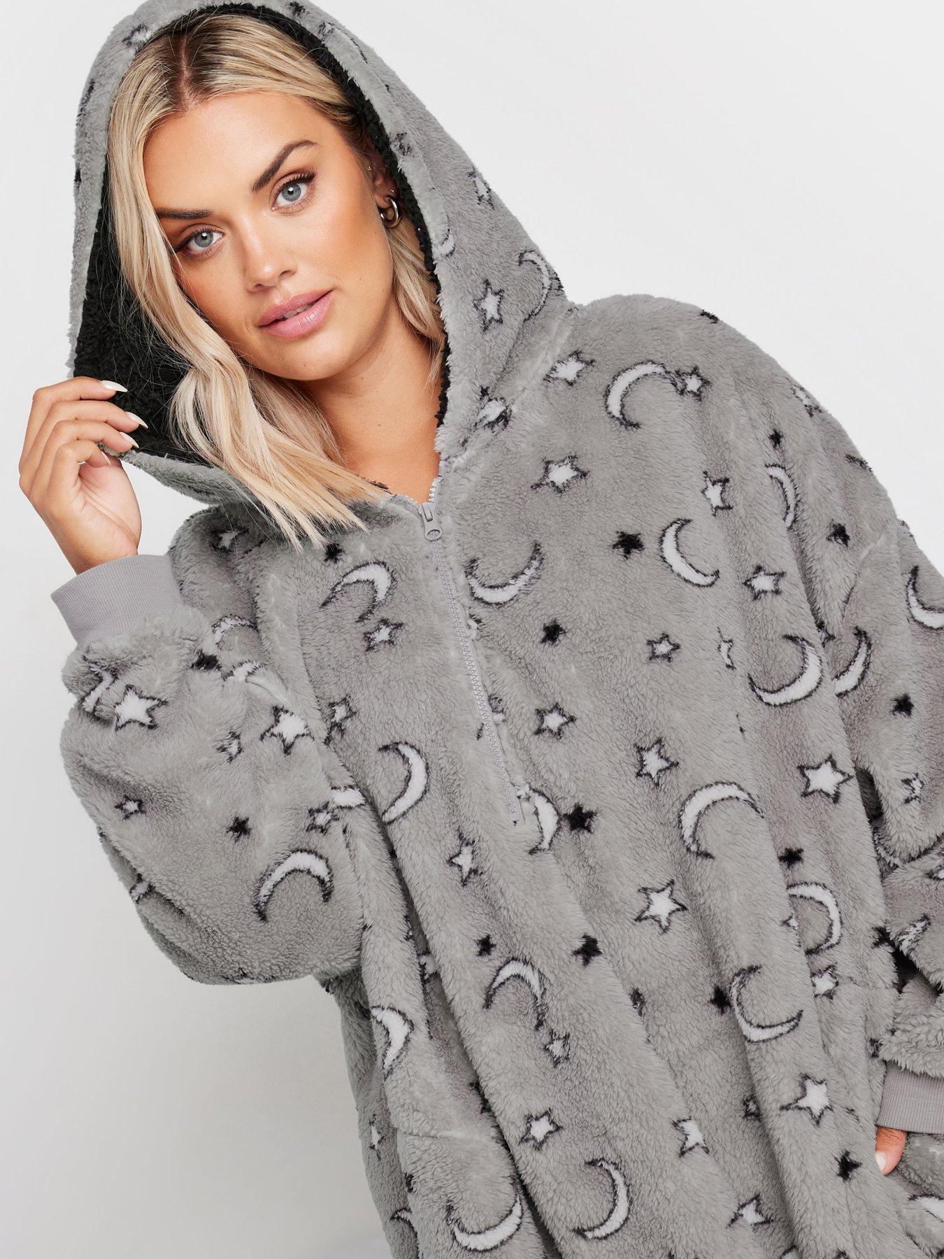 Image 4 of 4 of Yours Curve Blanket Hoodie - Grey