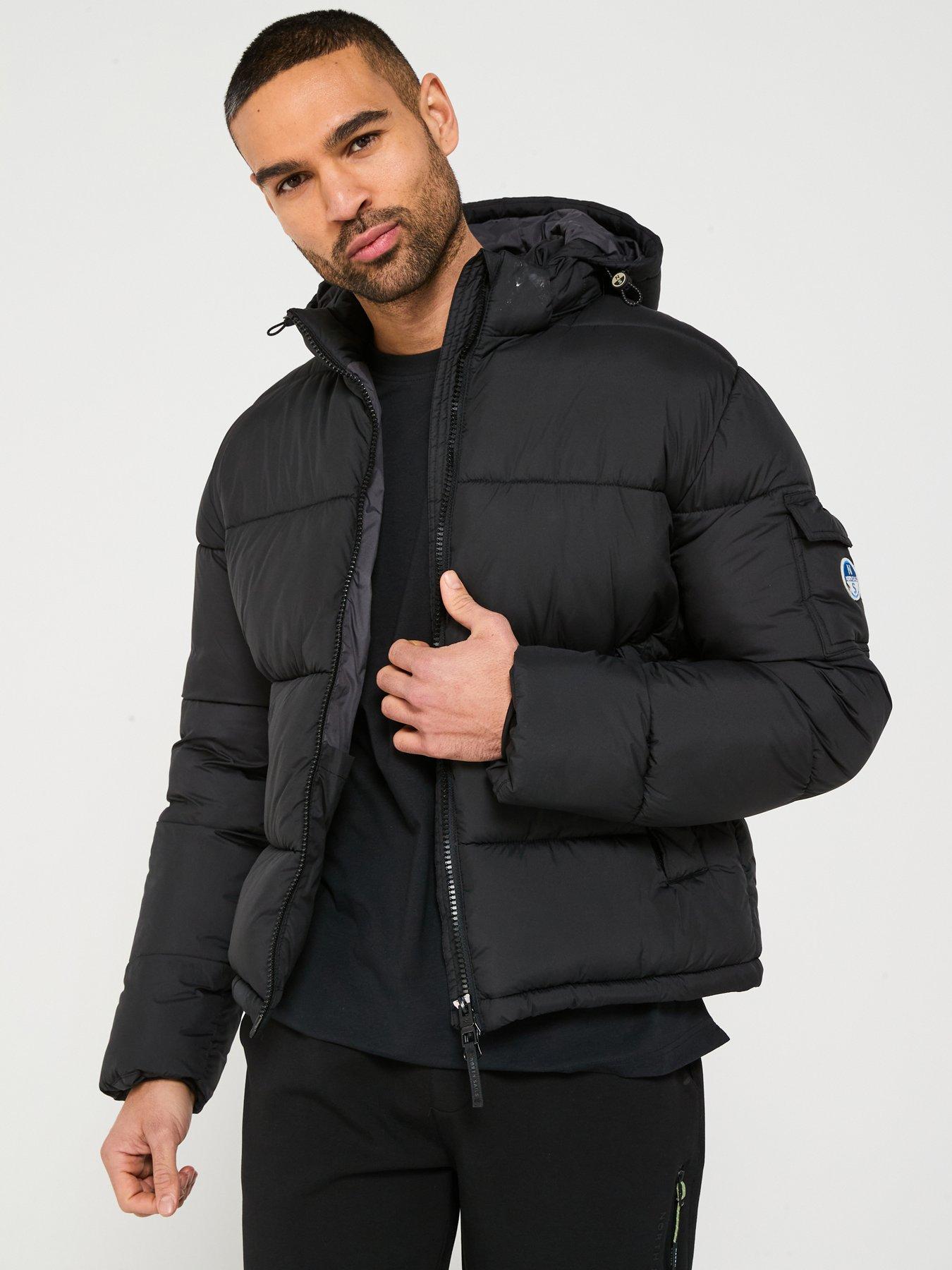 undefined Beam Hooded Puffer Jacket - Black