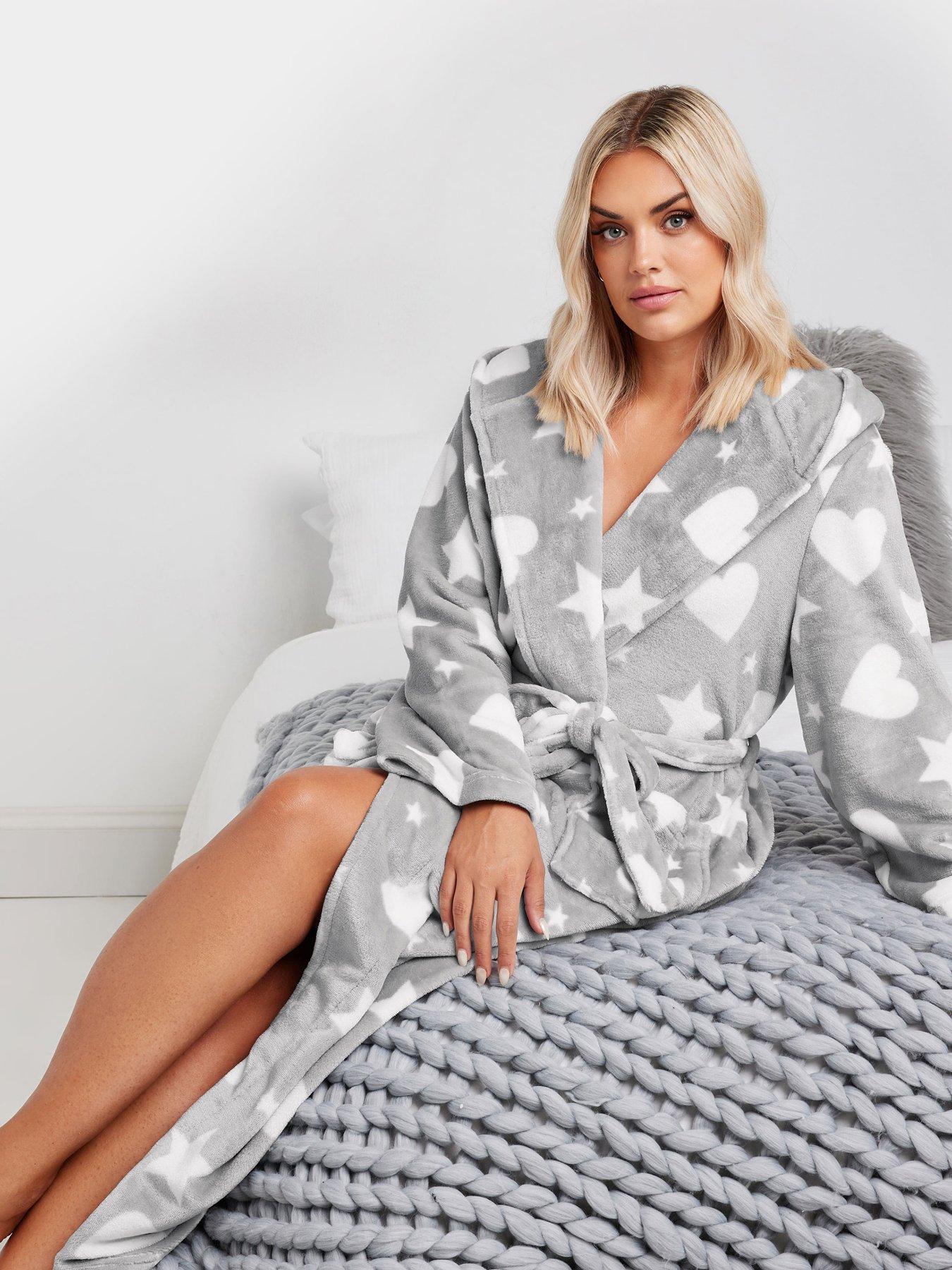 Grey Dressing gowns Nightwear loungewear Women Very