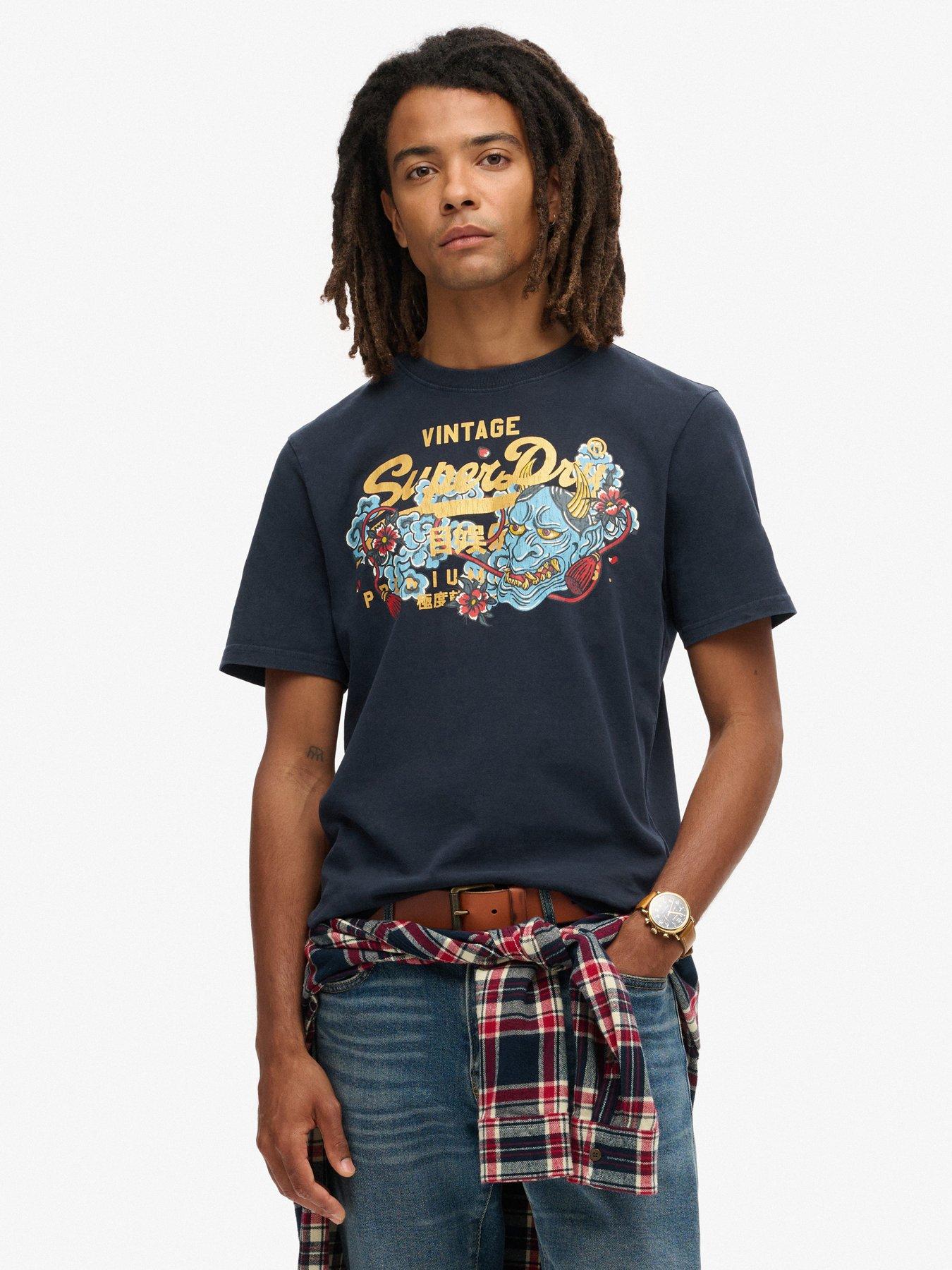 Image 1 of 4 of Superdry Tokyo Graphic T-shirt - Navy