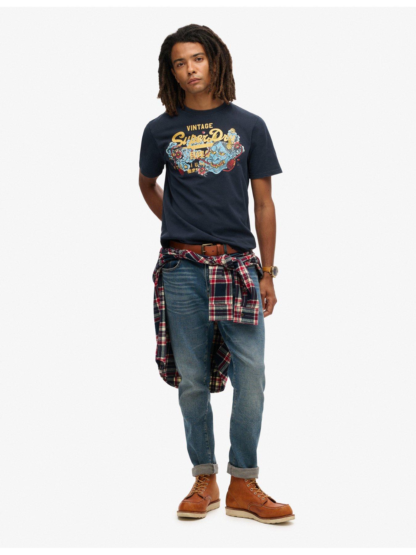 Image 3 of 4 of Superdry Tokyo Graphic T-shirt - Navy