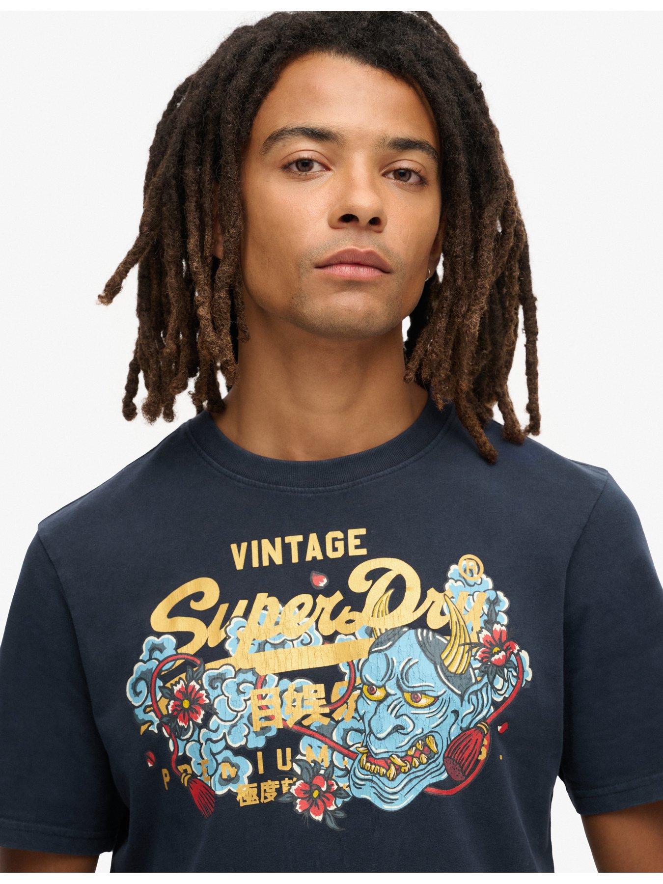 Image 4 of 4 of Superdry Tokyo Graphic T-shirt - Navy