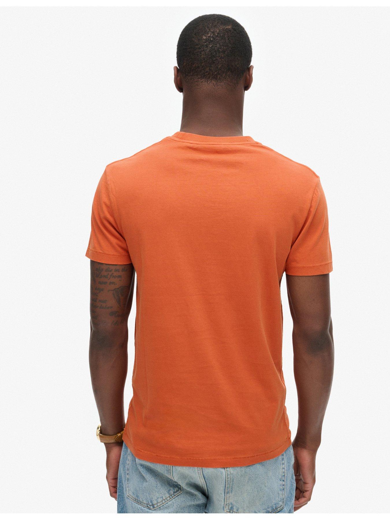 Image 2 of 5 of Superdry Essential Washed Pocket T-shirt - Dark Orange