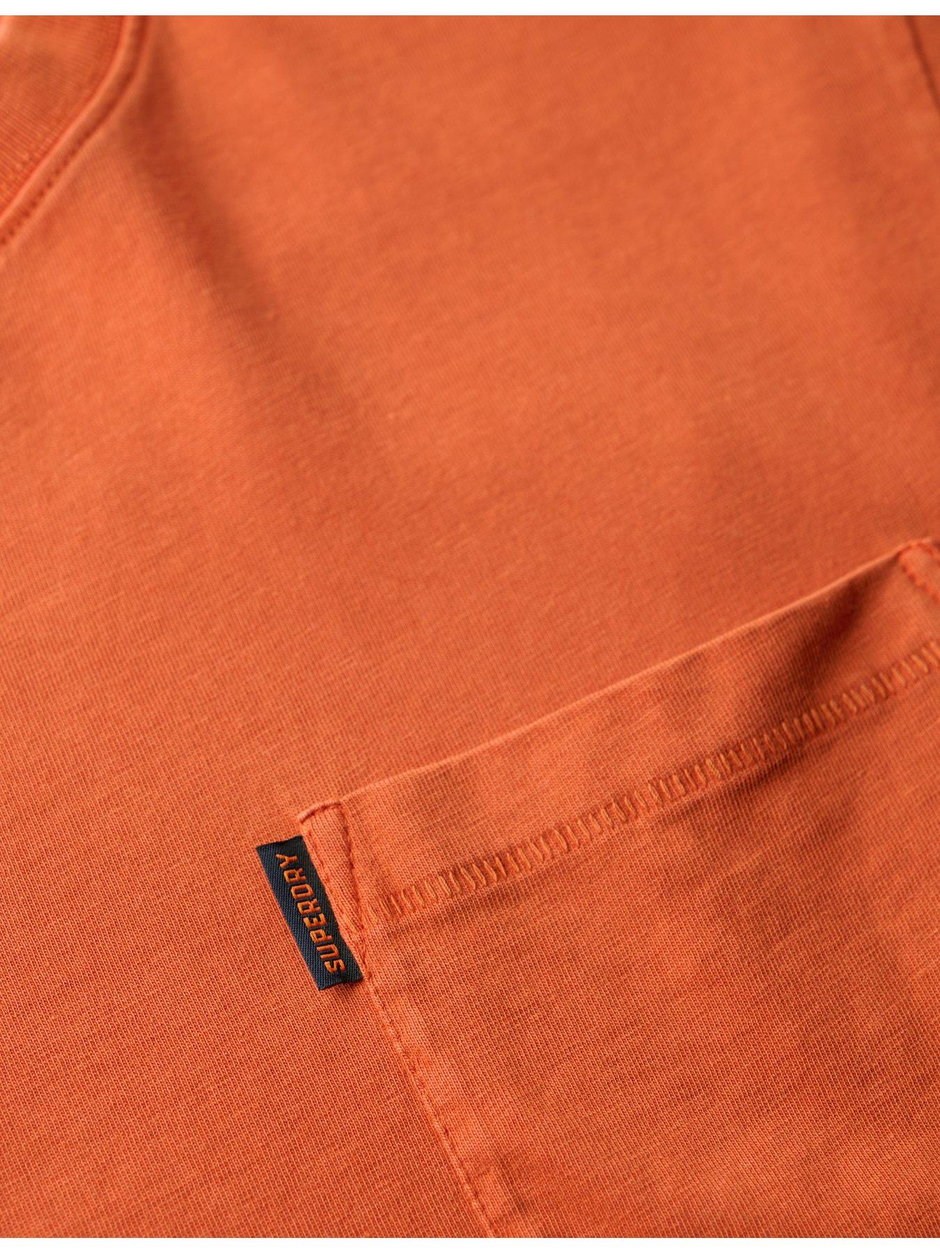 Image 5 of 5 of Superdry Essential Washed Pocket T-shirt - Dark Orange