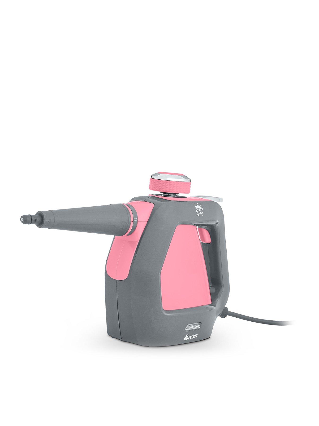 Swan TV’s Queen of Clean Handheld Steam Cleaner with 3 Steam Pressure Settings, 220ml, Pink
