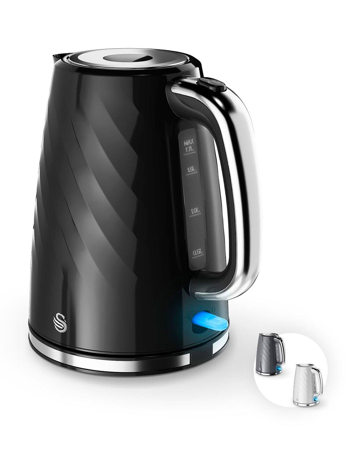 Swan SK14611BLK Windsor 1.7L Textured Kettle - Black