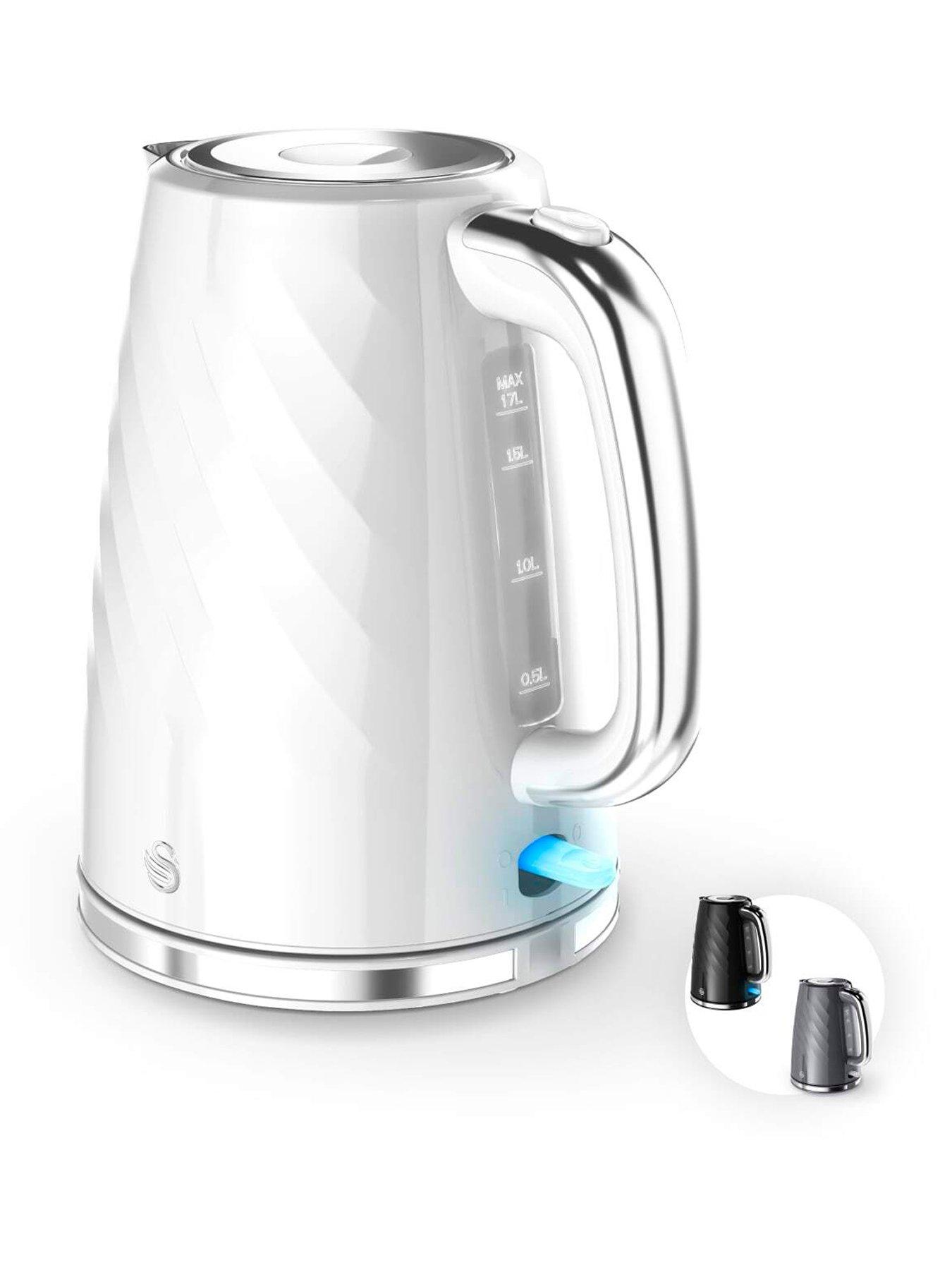 Swan Windsor 1.7L Textured Kettle - White