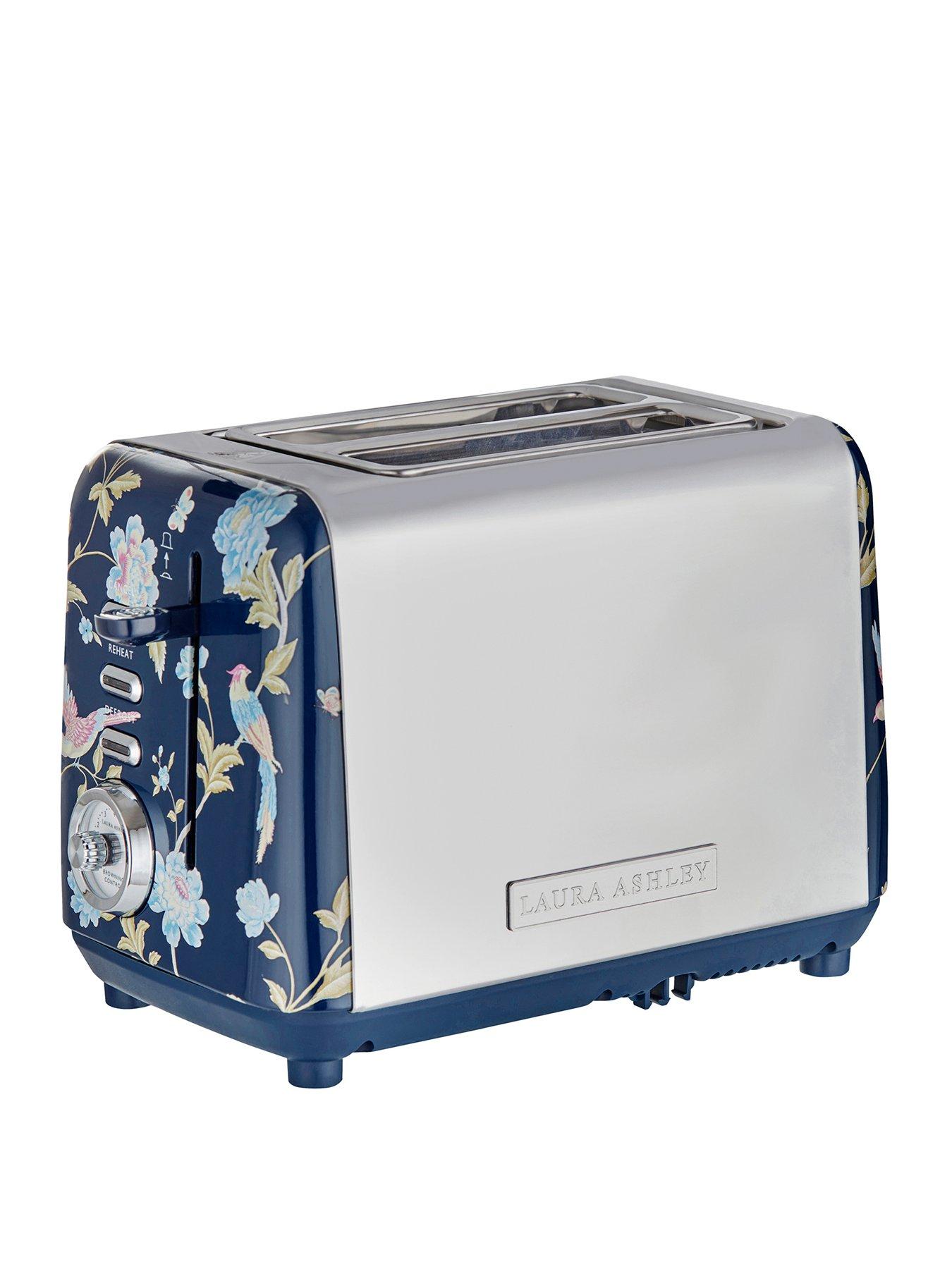 Image 1 of 7 of Laura Ashley Elveden Navy 2-Slice Toaster