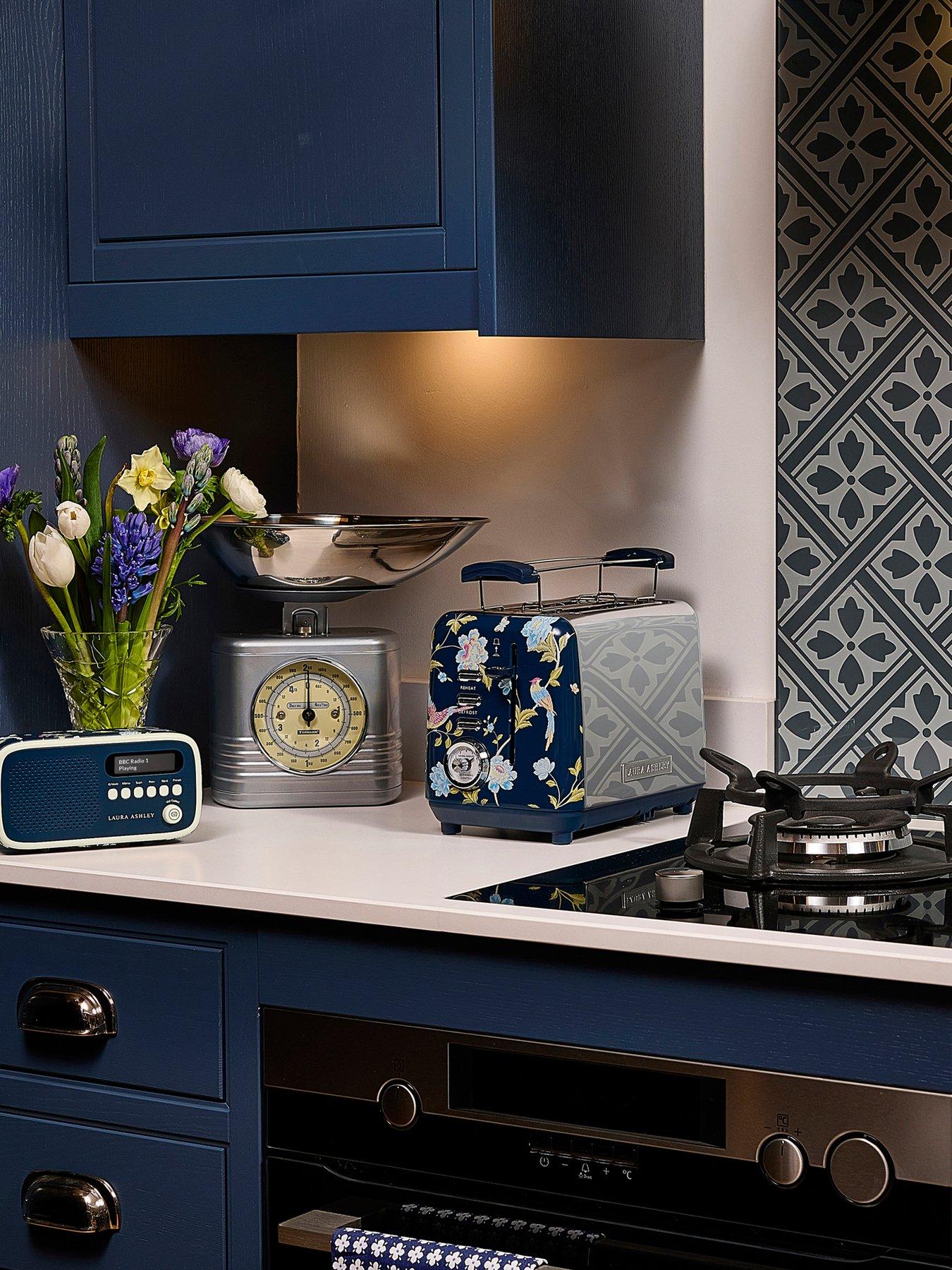 Image 3 of 7 of Laura Ashley Elveden Navy 2-Slice Toaster