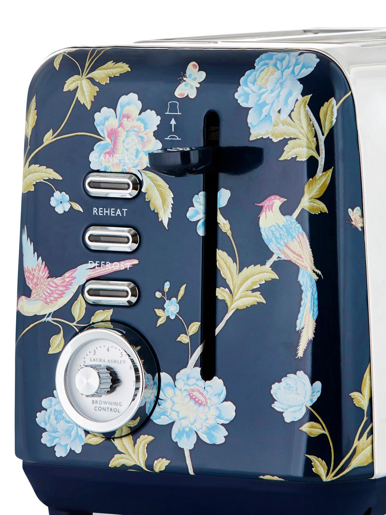Image 4 of 7 of Laura Ashley Elveden Navy 2-Slice Toaster