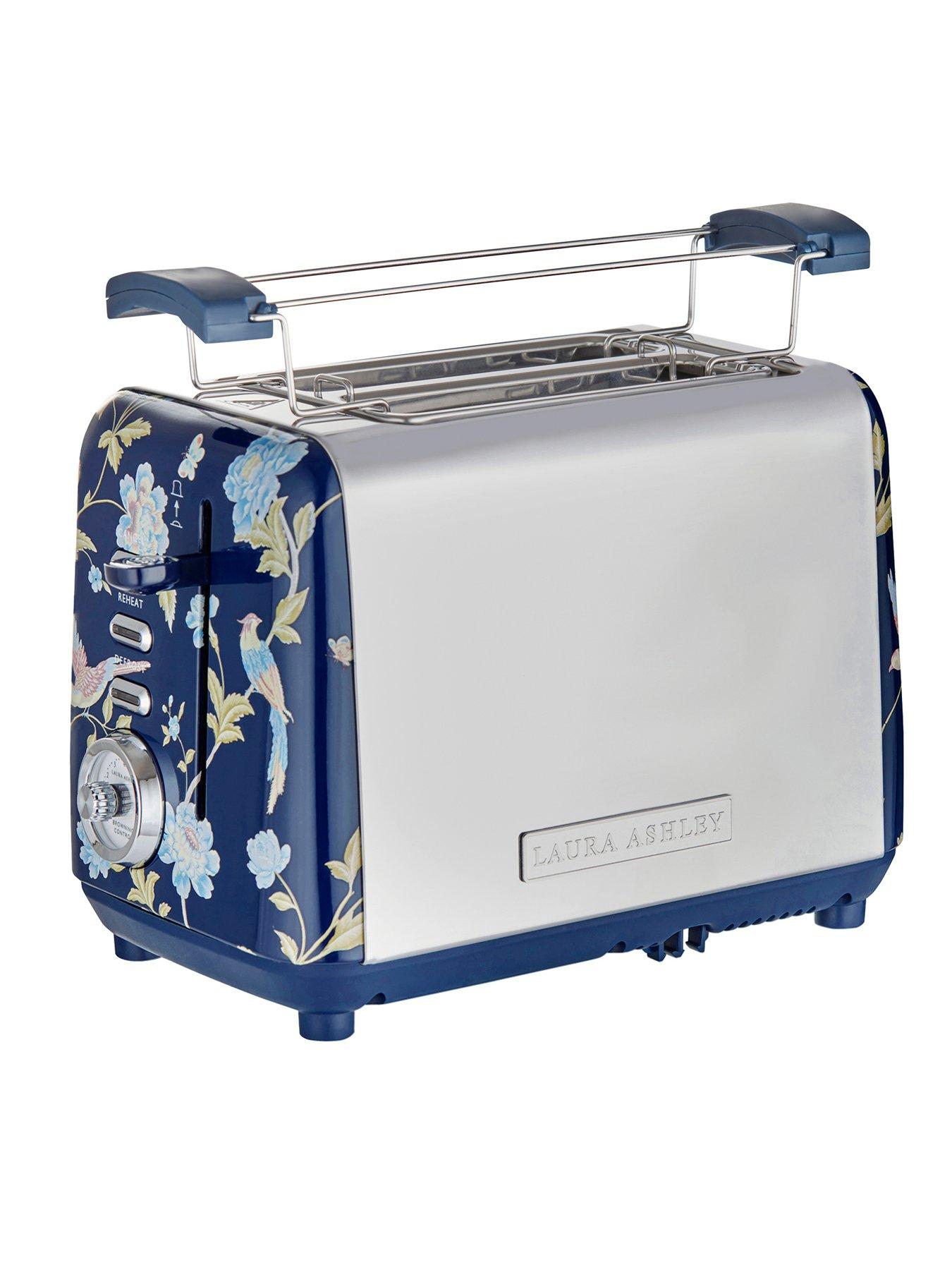 Image 6 of 7 of Laura Ashley Elveden Navy 2-Slice Toaster