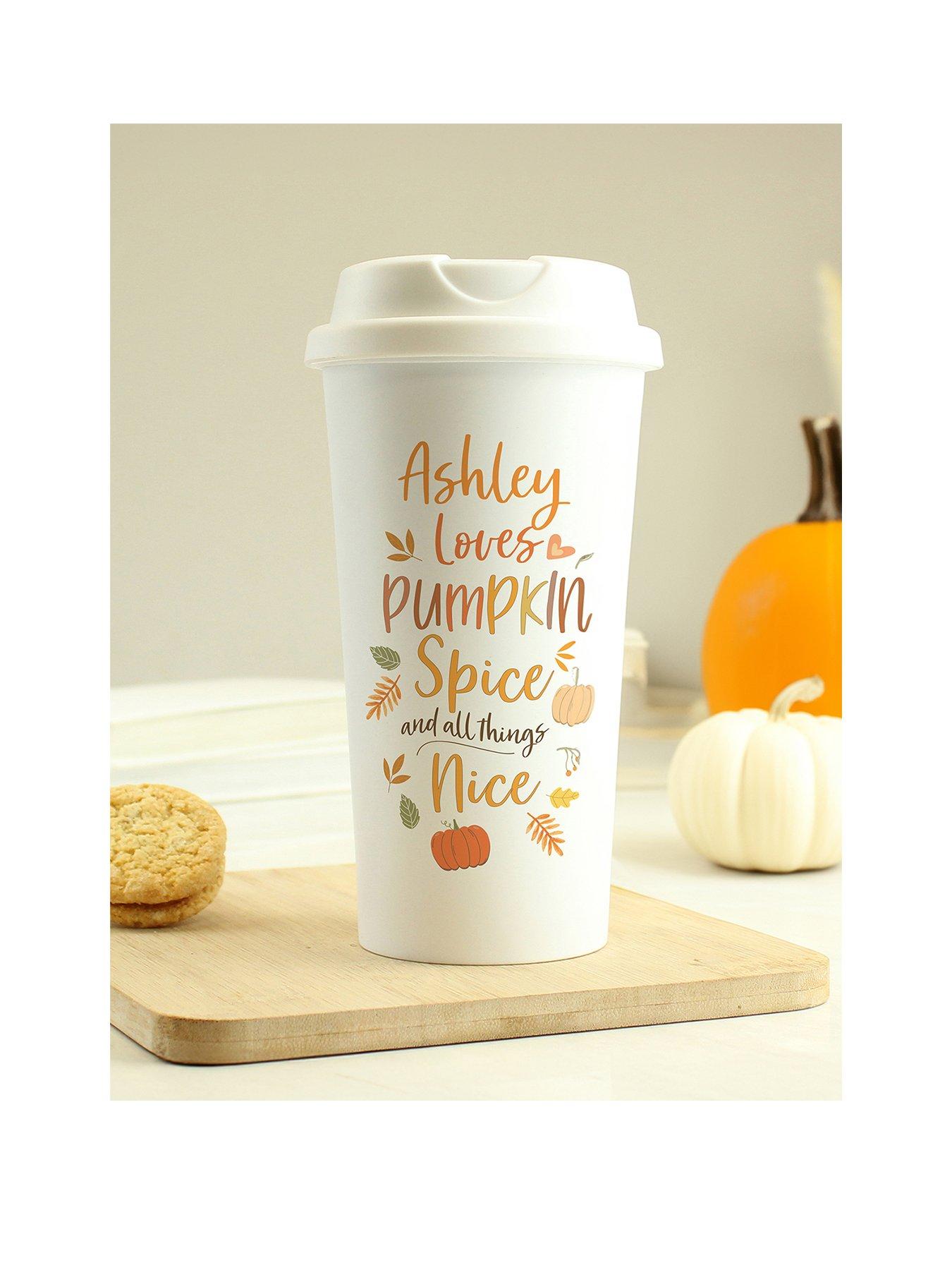 undefined Personalised Pumpkin Spice Travel Mug