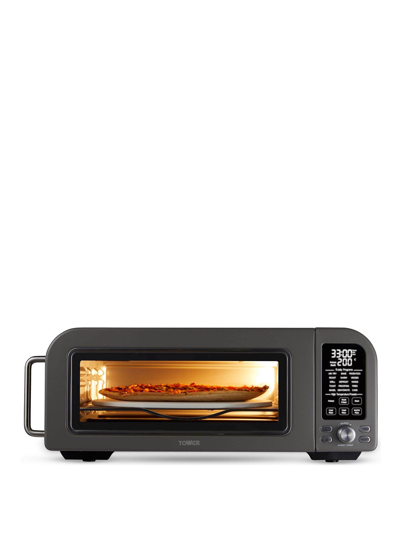 Tower Elite 18L Pizza Oven with 15 Cooking Functions, 2000W, Grey
