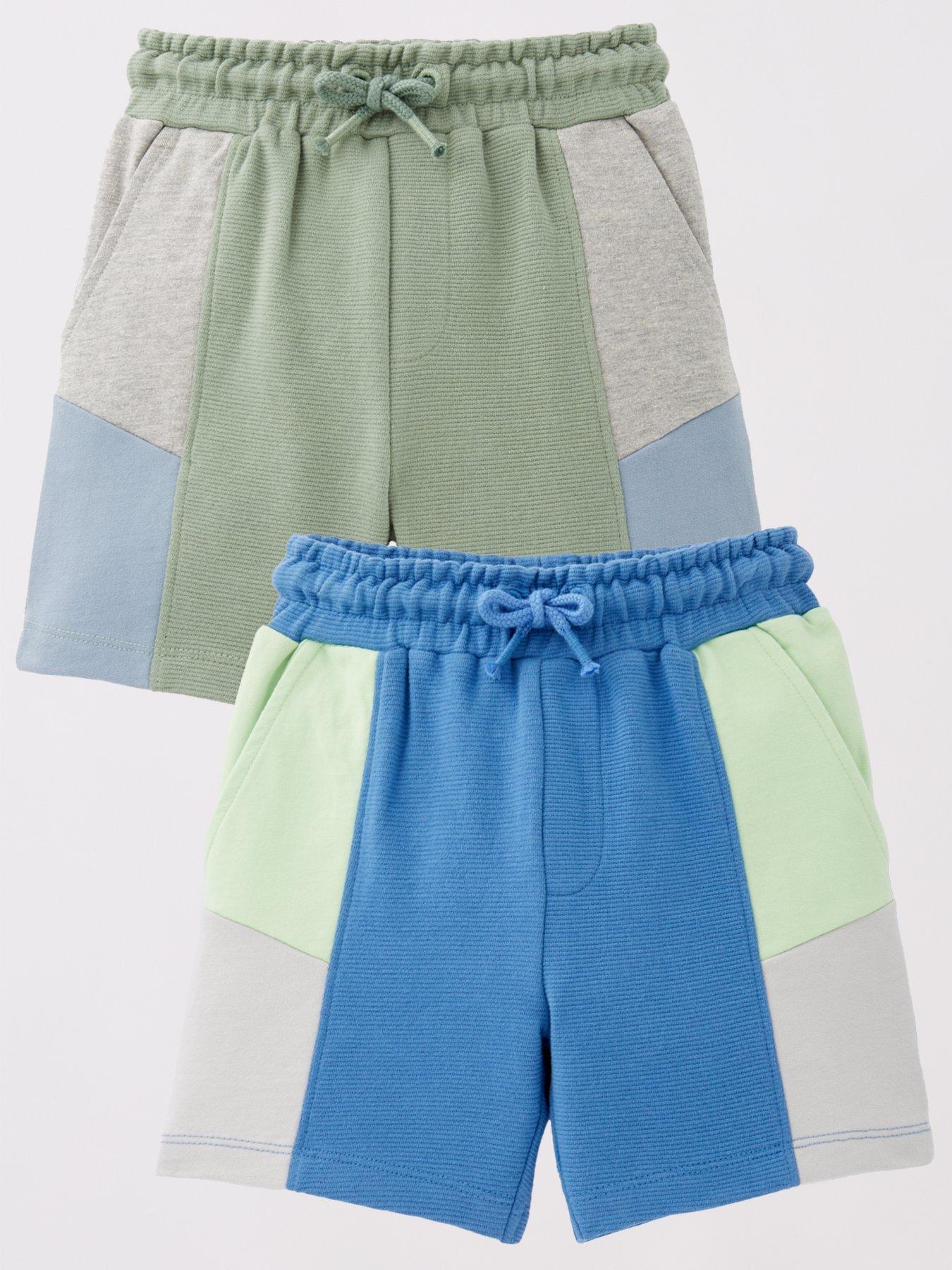 undefined Boys 2 Pack Colour Block Shorts - Multi