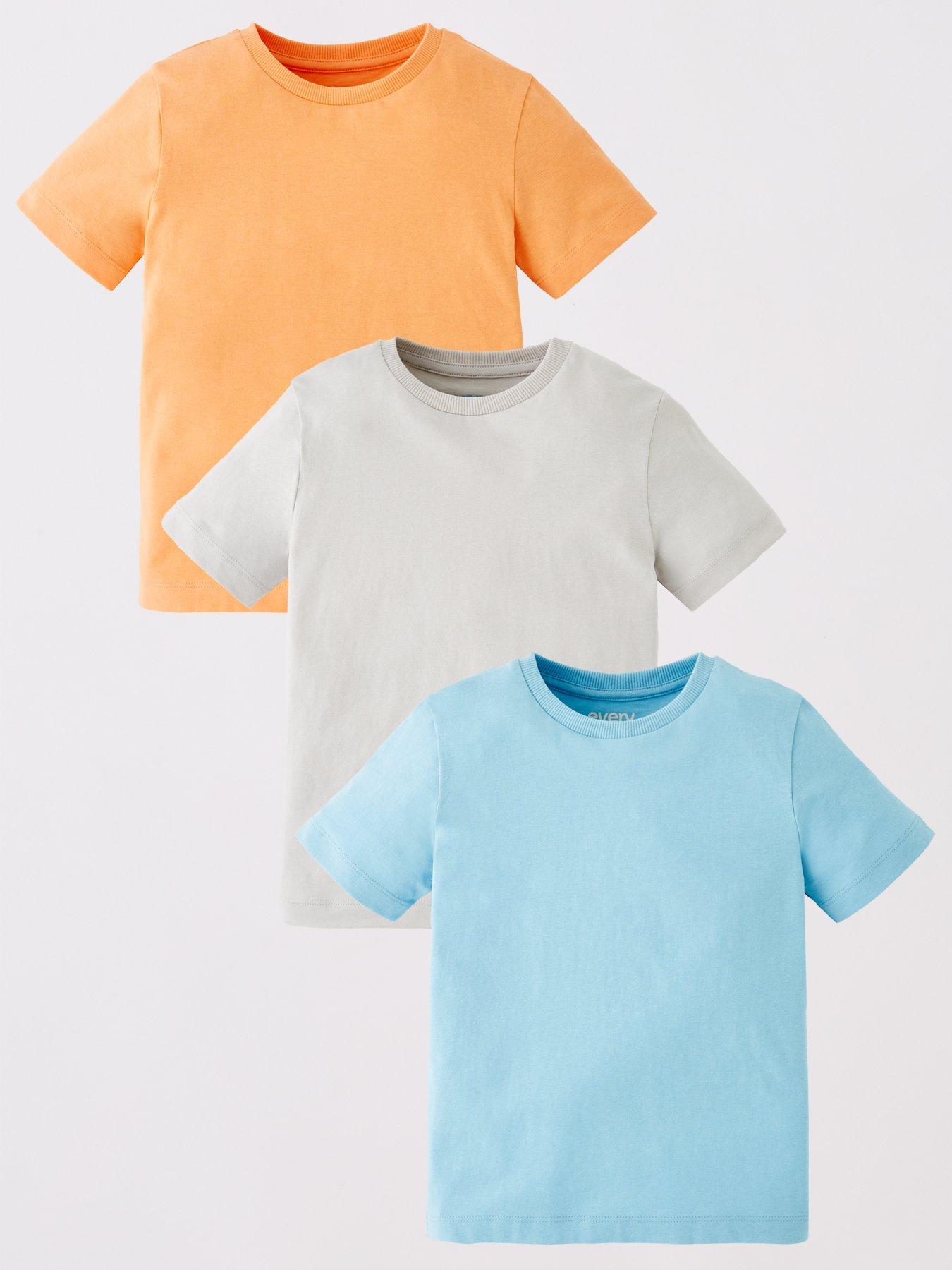 Image of Everyday Boys 3 Pack Short Sleeve Bright T-Shirts - Multi