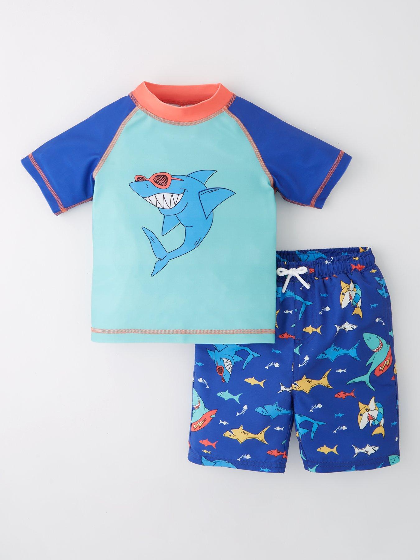 undefined Boys 2 Piece Sunsafe And Short Set - Multi