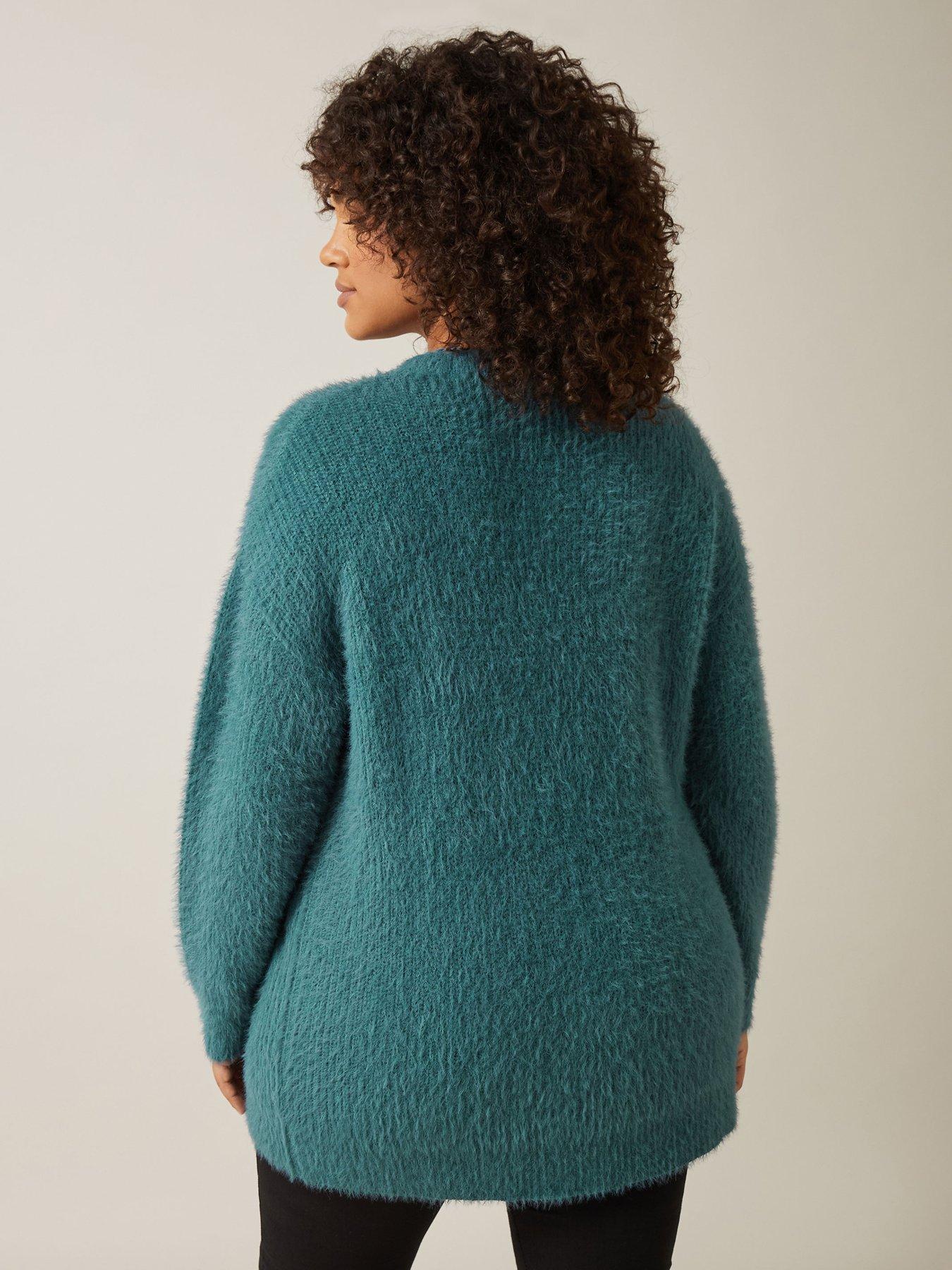 Image 2 of 4 of Evans Cat Feather Jumper - Blue