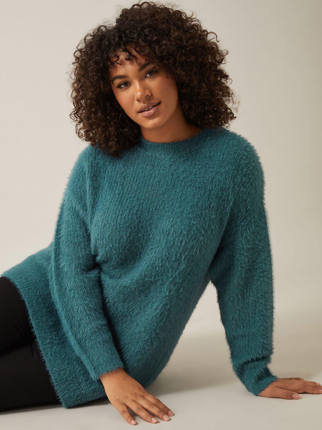 Image 4 of 4 of Evans Cat Feather Jumper - Blue